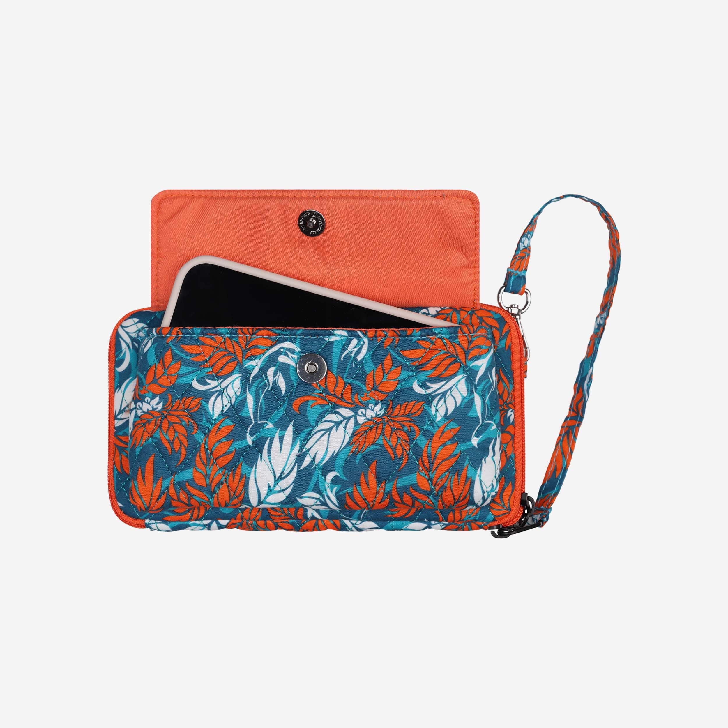 Miami Dolphins Quilted Printed Wristlet - Image 4