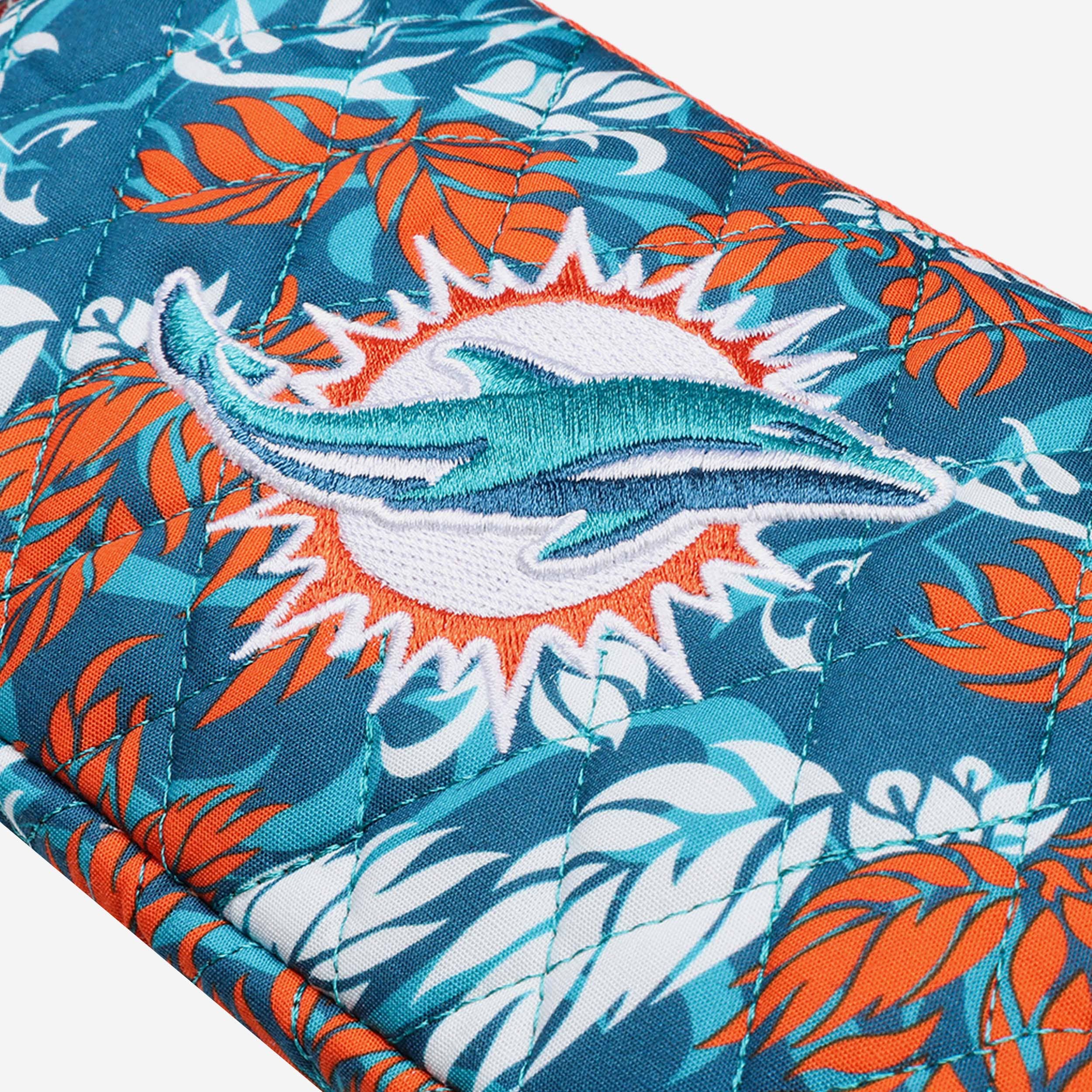 Miami Dolphins Quilted Printed Wristlet - Image 6