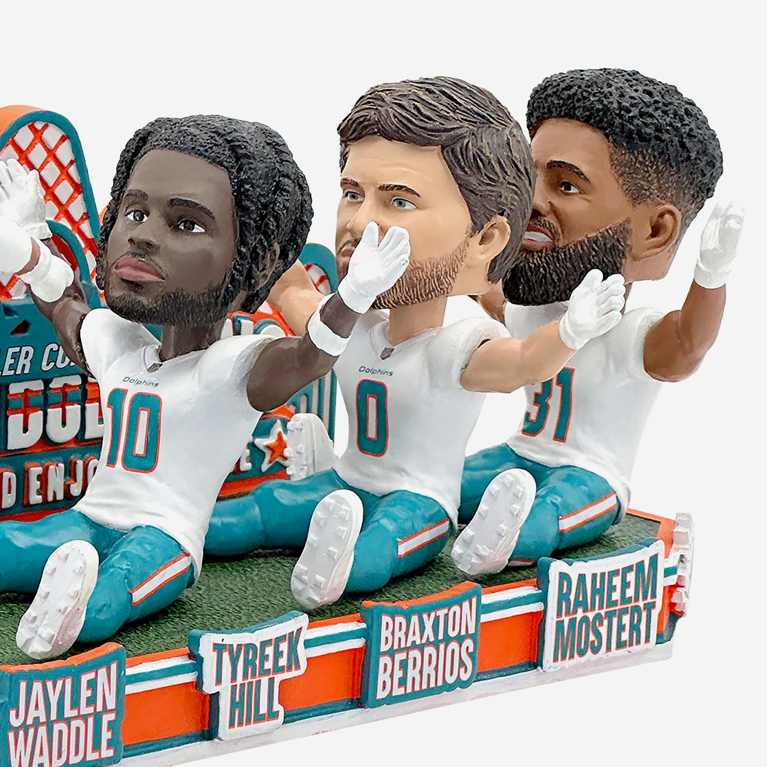 Miami Dolphins Roller Coaster Touchdown Celebration Mini Bobblehead Scene - Image 6