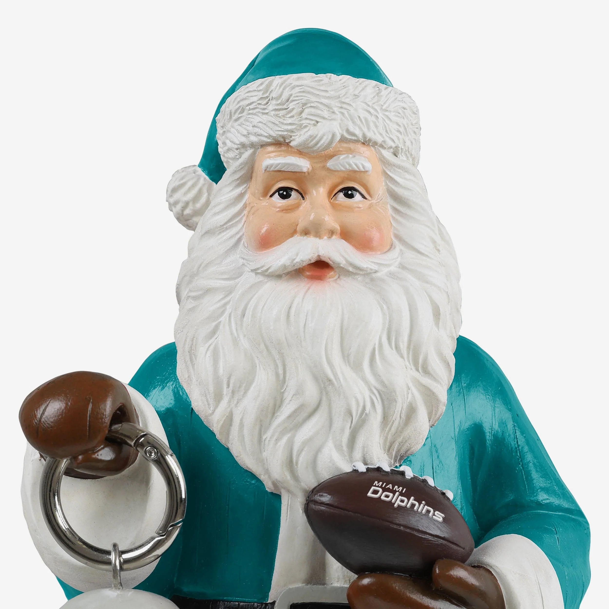 Miami Dolphins Santa Figure With Light Up Lantern - Image 4