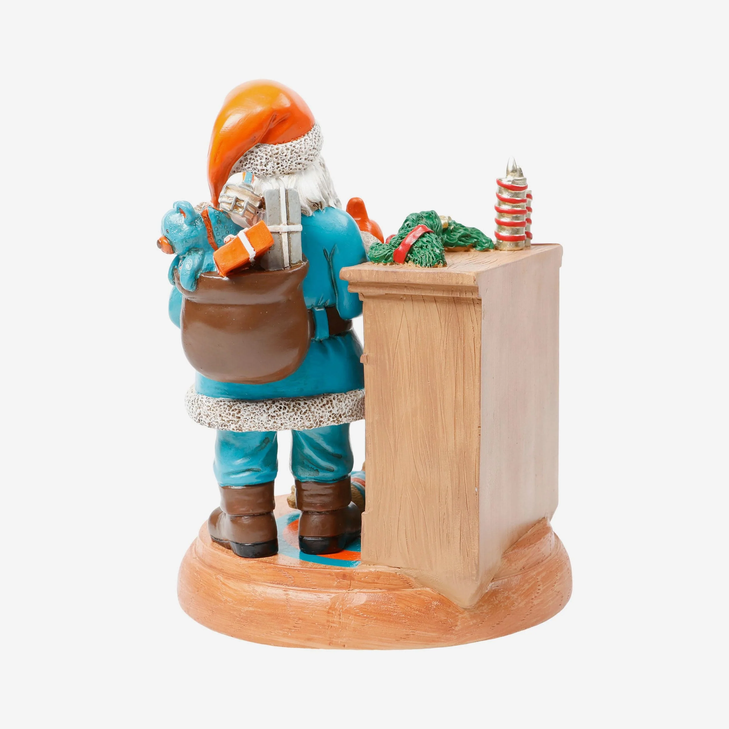 Miami Dolphins Santa Fireplace Figurine - Image 5