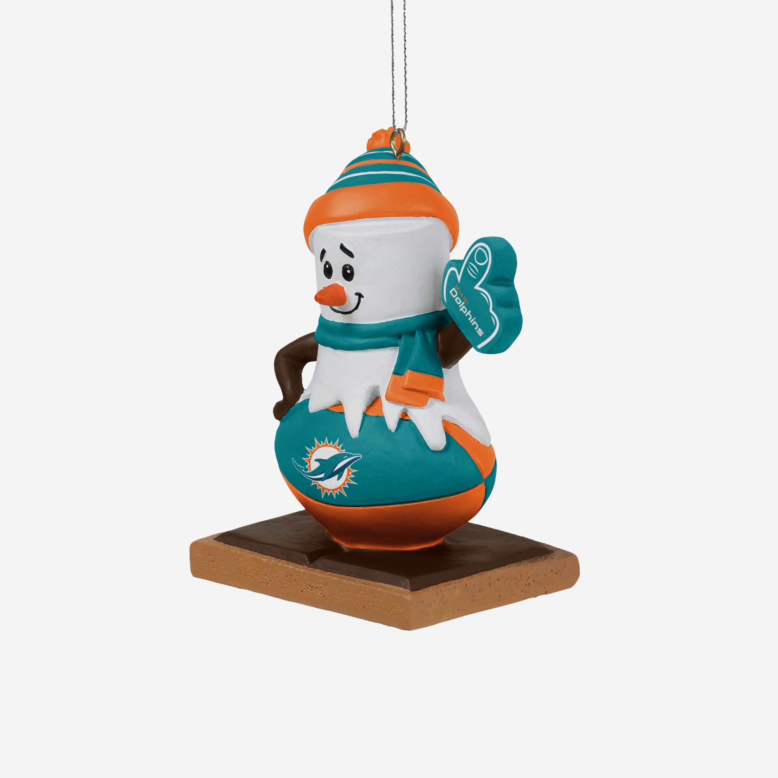Miami Dolphins Smore On Ball Ornament - Image 2