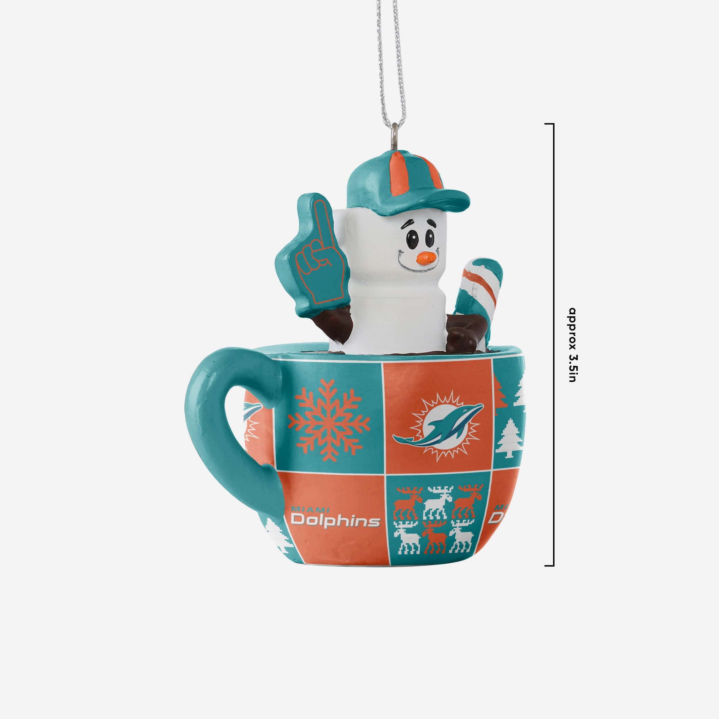 Miami Dolphins Smores Mug Ornament - Image 3
