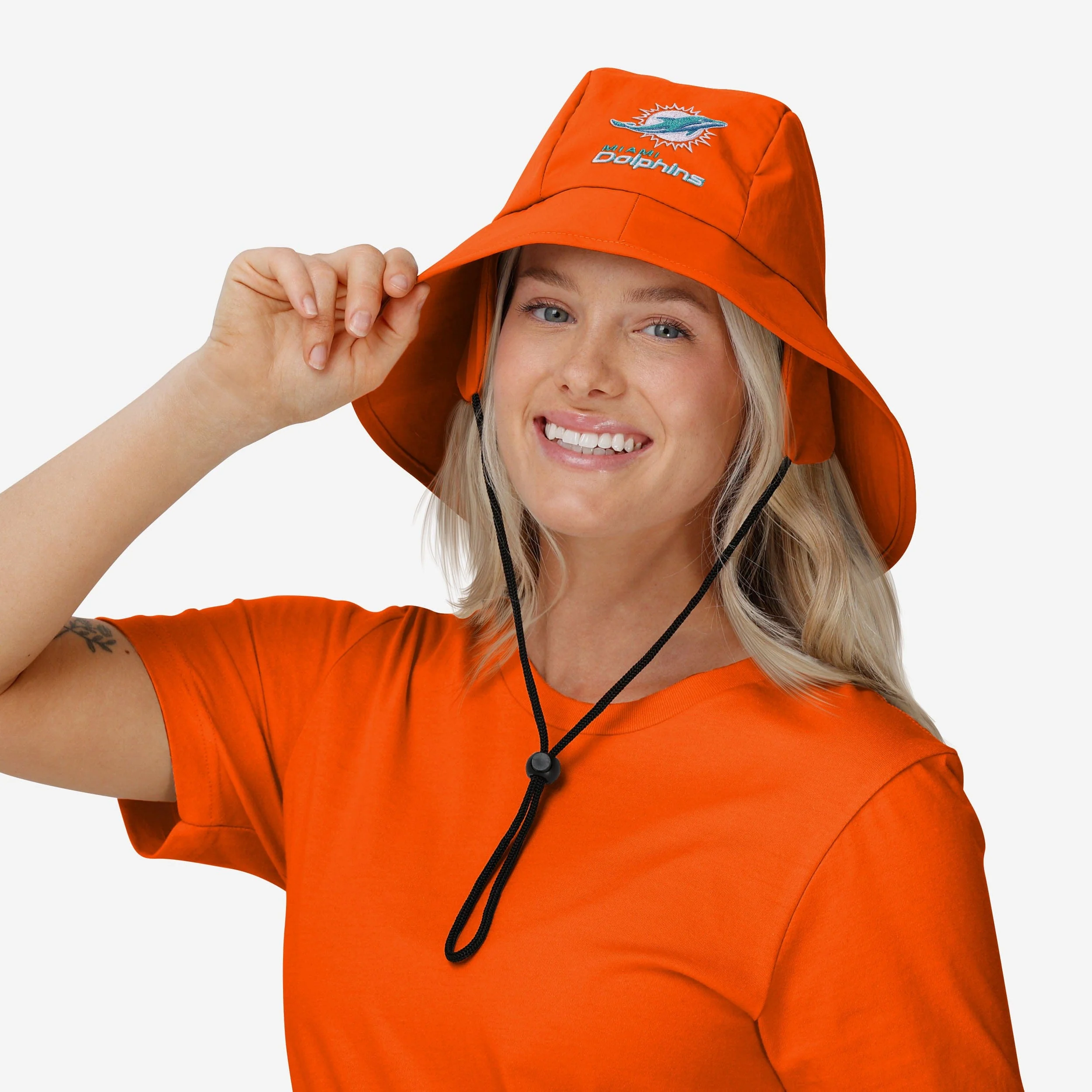 Miami Dolphins Solid Fisherman Hat - Image 2