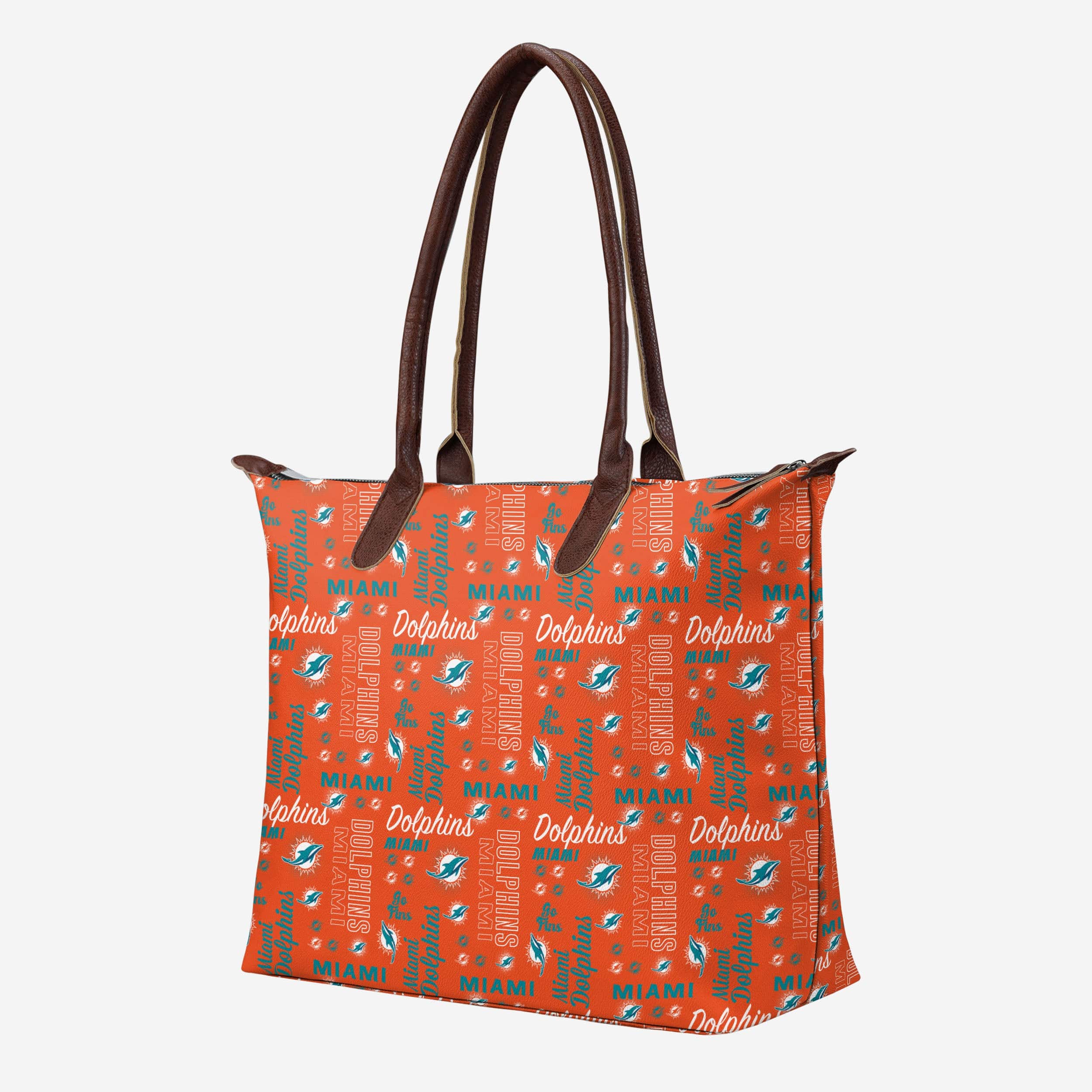 Miami Dolphins Spirited Style Printed Collection Tote Bag - Image 2