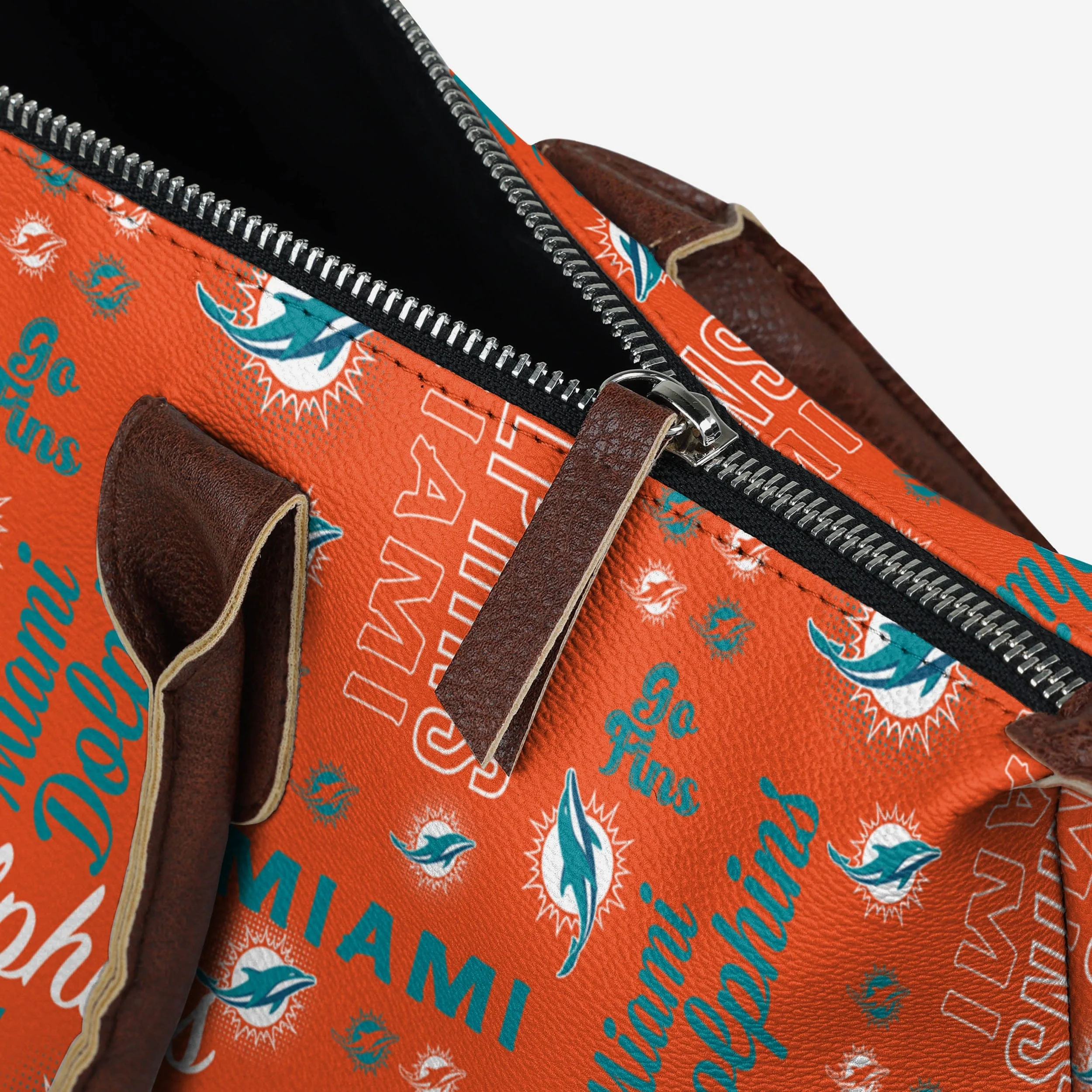 Miami Dolphins Spirited Style Printed Collection Tote Bag - Image 4