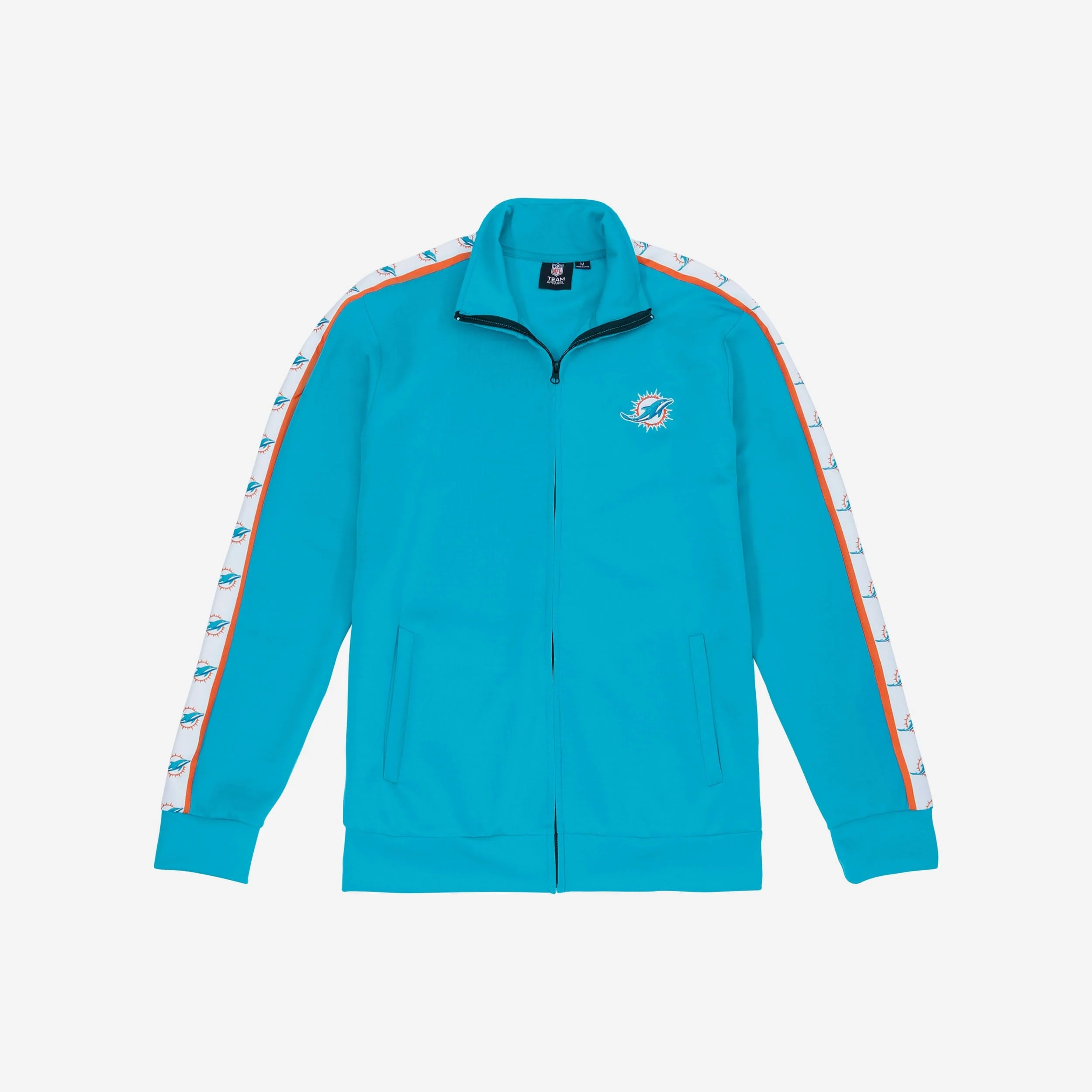 Miami Dolphins Stripe Logo Track Jacket - Image 6