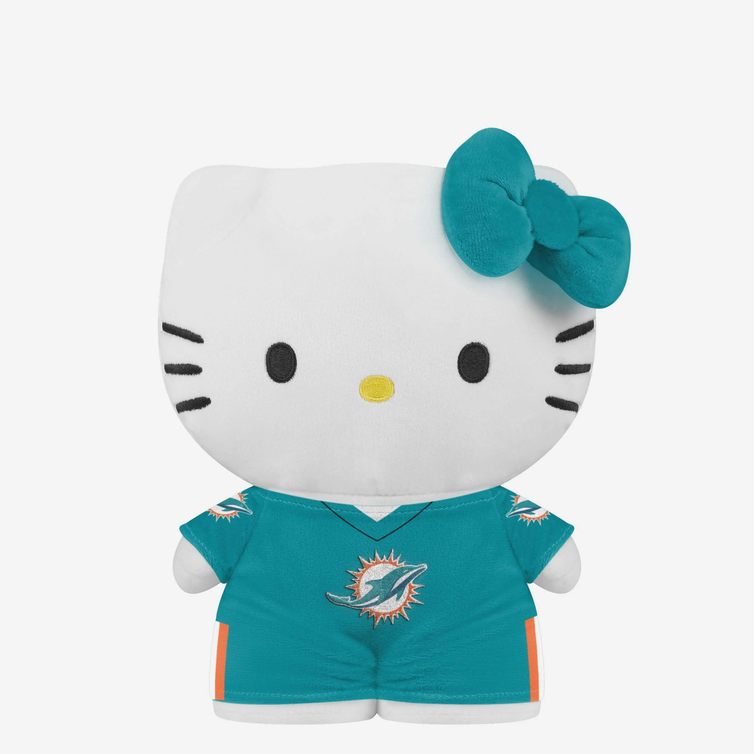 Miami Dolphins Team Color Bow Hello Kitty® Jersey Plush