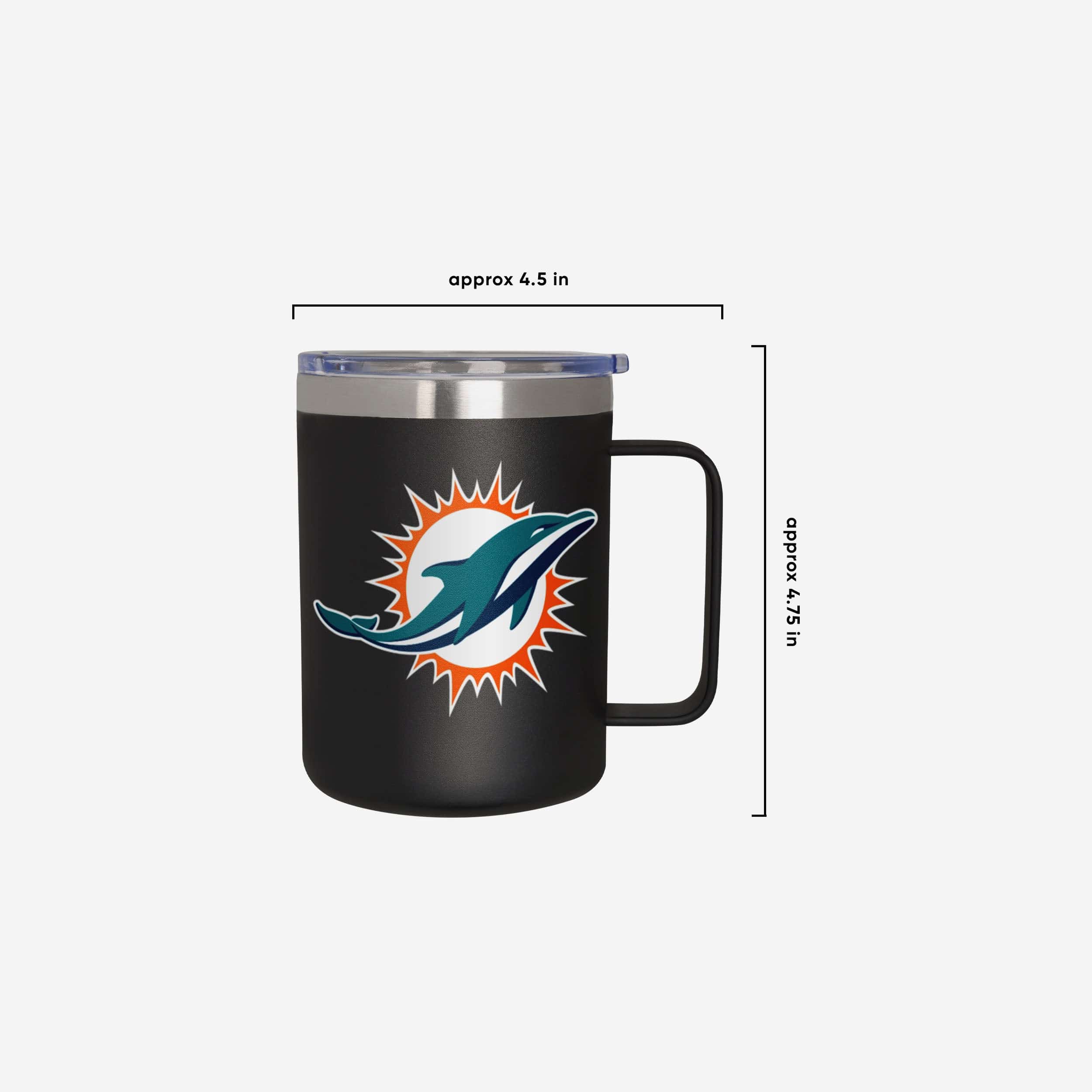 Miami Dolphins Team Color Insulated Stainless Steel Mug - Image 5