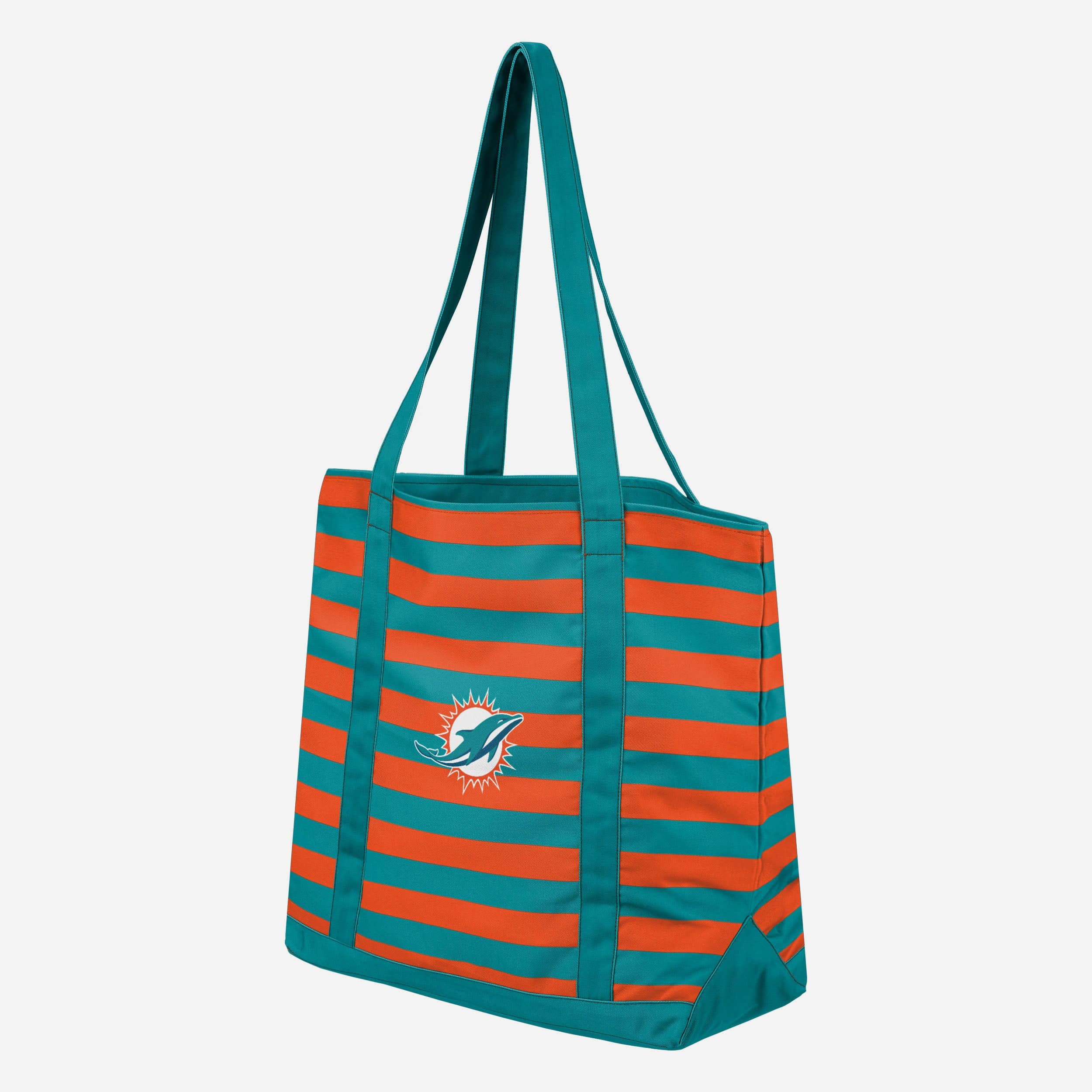 Miami Dolphins Team Stripe Canvas Tote Bag - Image 2