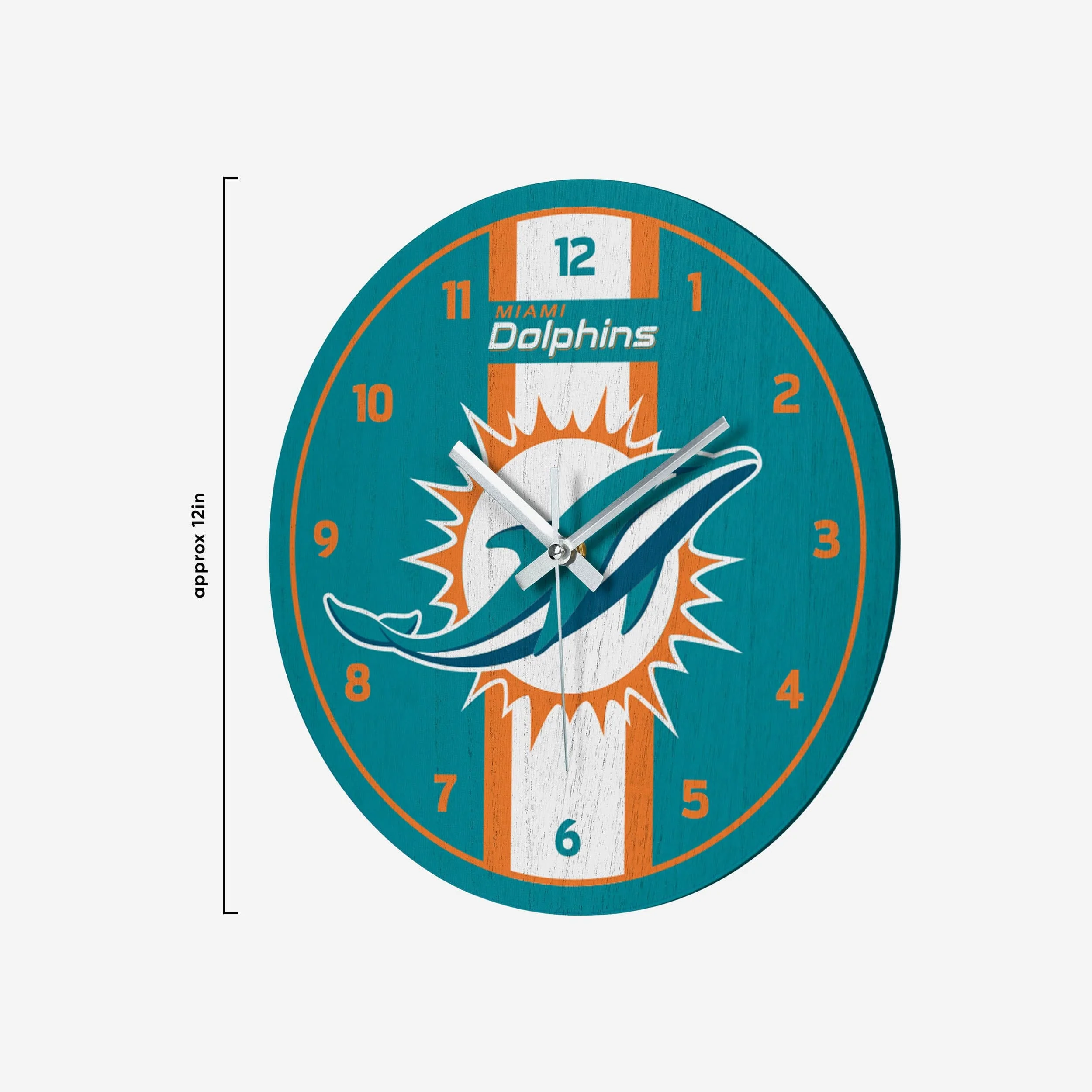 Miami Dolphins Team Stripe Clock - Image 2