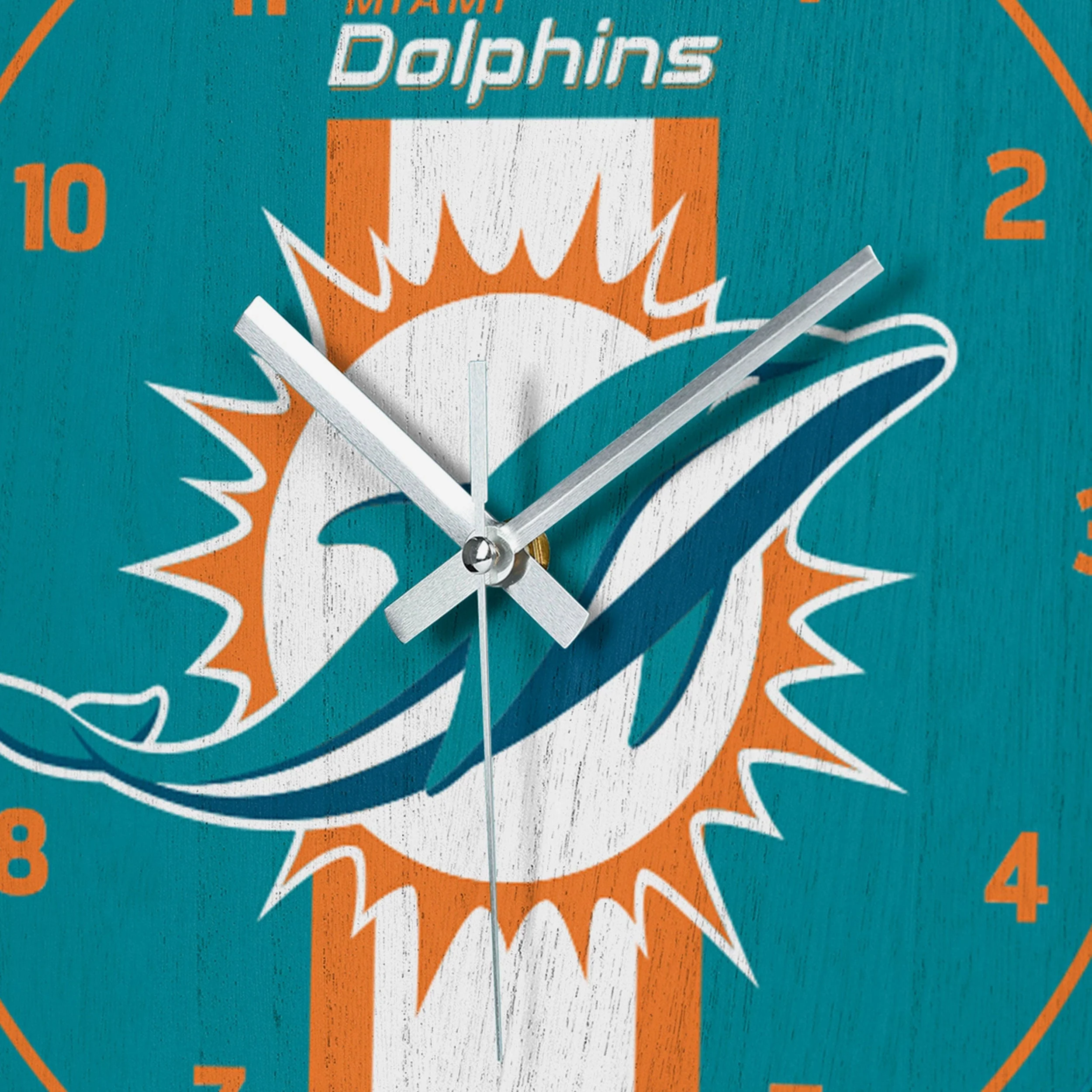 Miami Dolphins Team Stripe Clock - Image 3