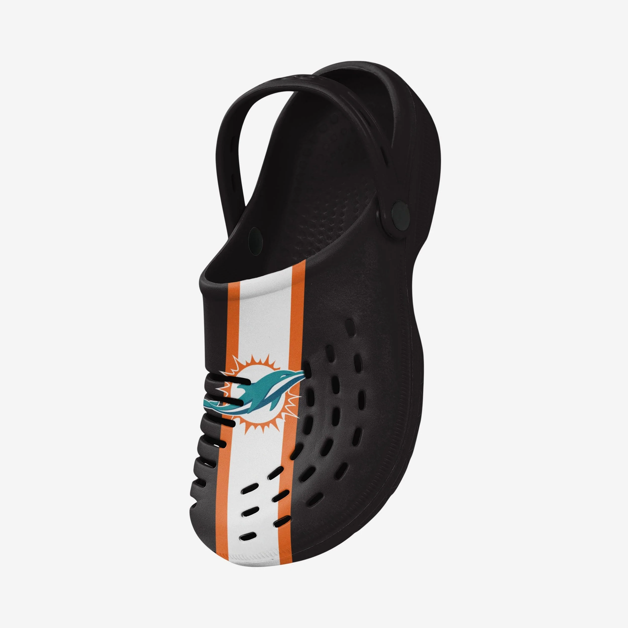 Miami Dolphins Team Stripe Clog With Strap - Image 2