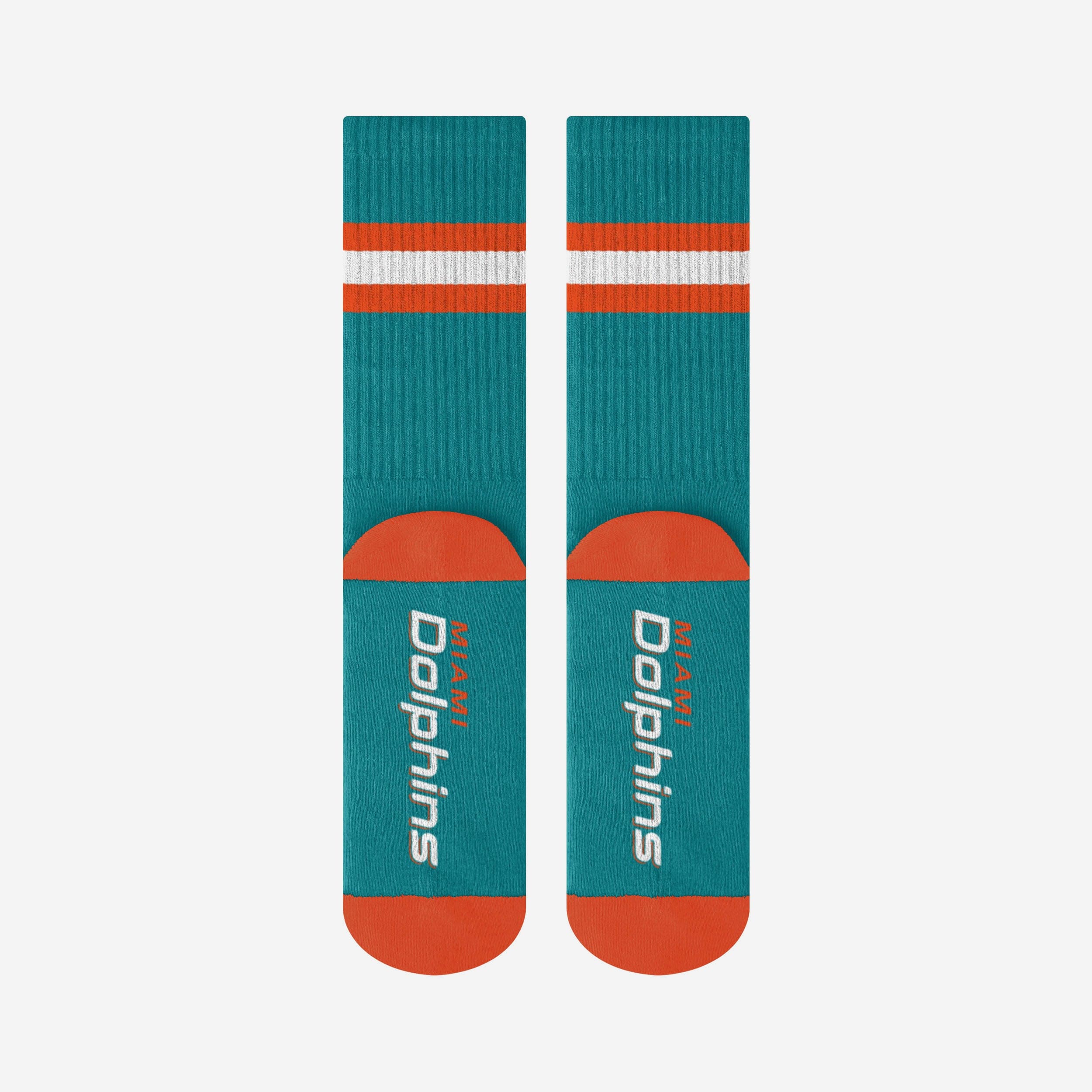 Miami Dolphins Team Stripe Crew Socks - Image 4