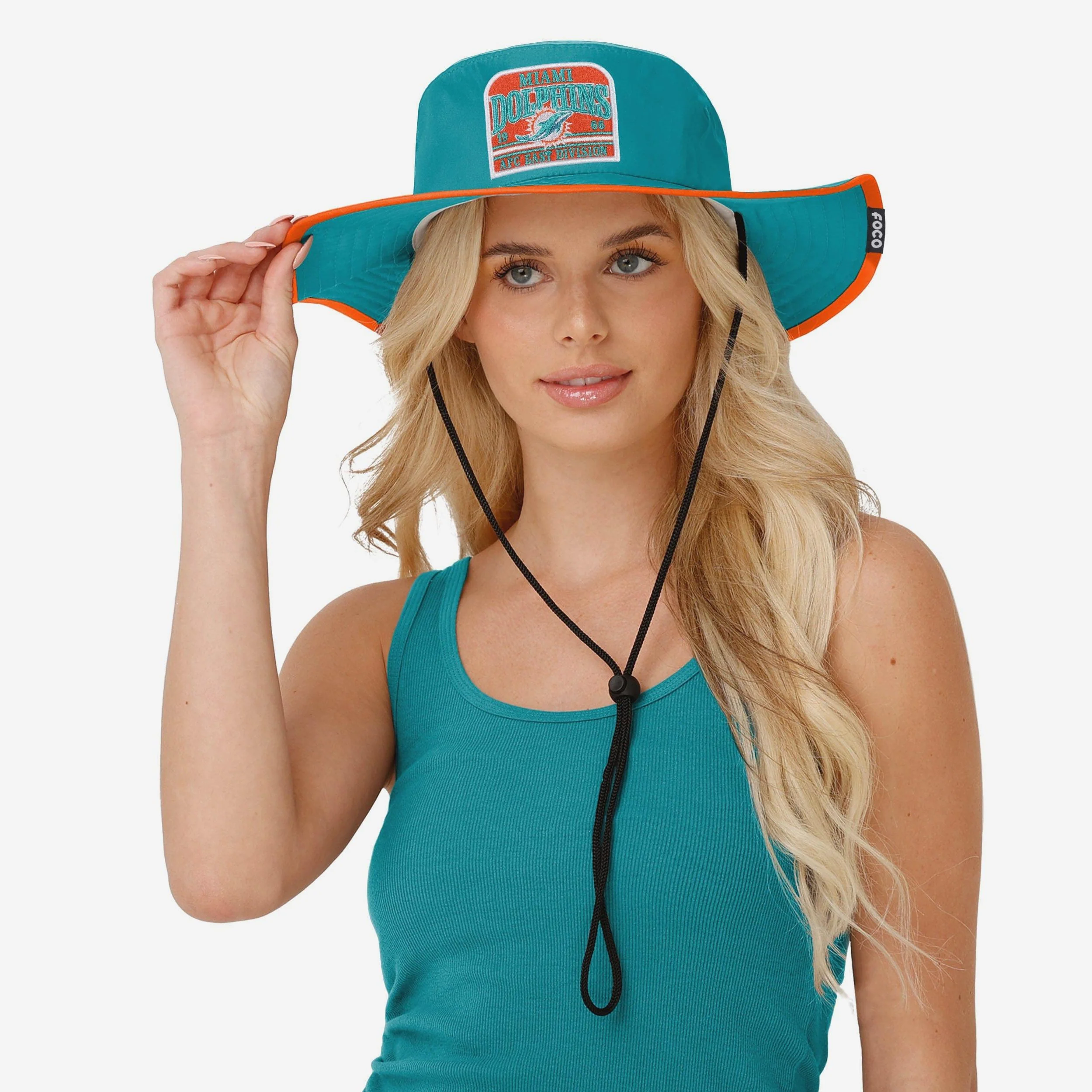 Miami Dolphins Truckstop Patch Boonie Hat - Image 2