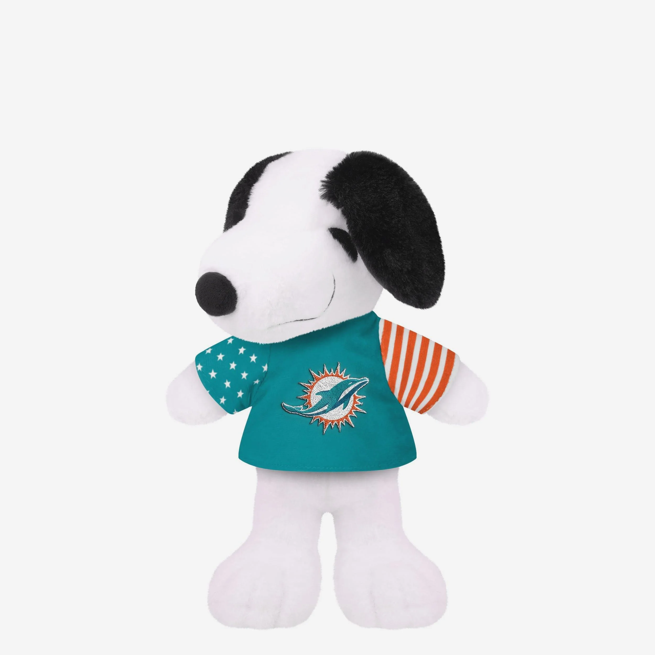 Miami Dolphins USA Flag Snoopy Peanuts Team Jersey Plush