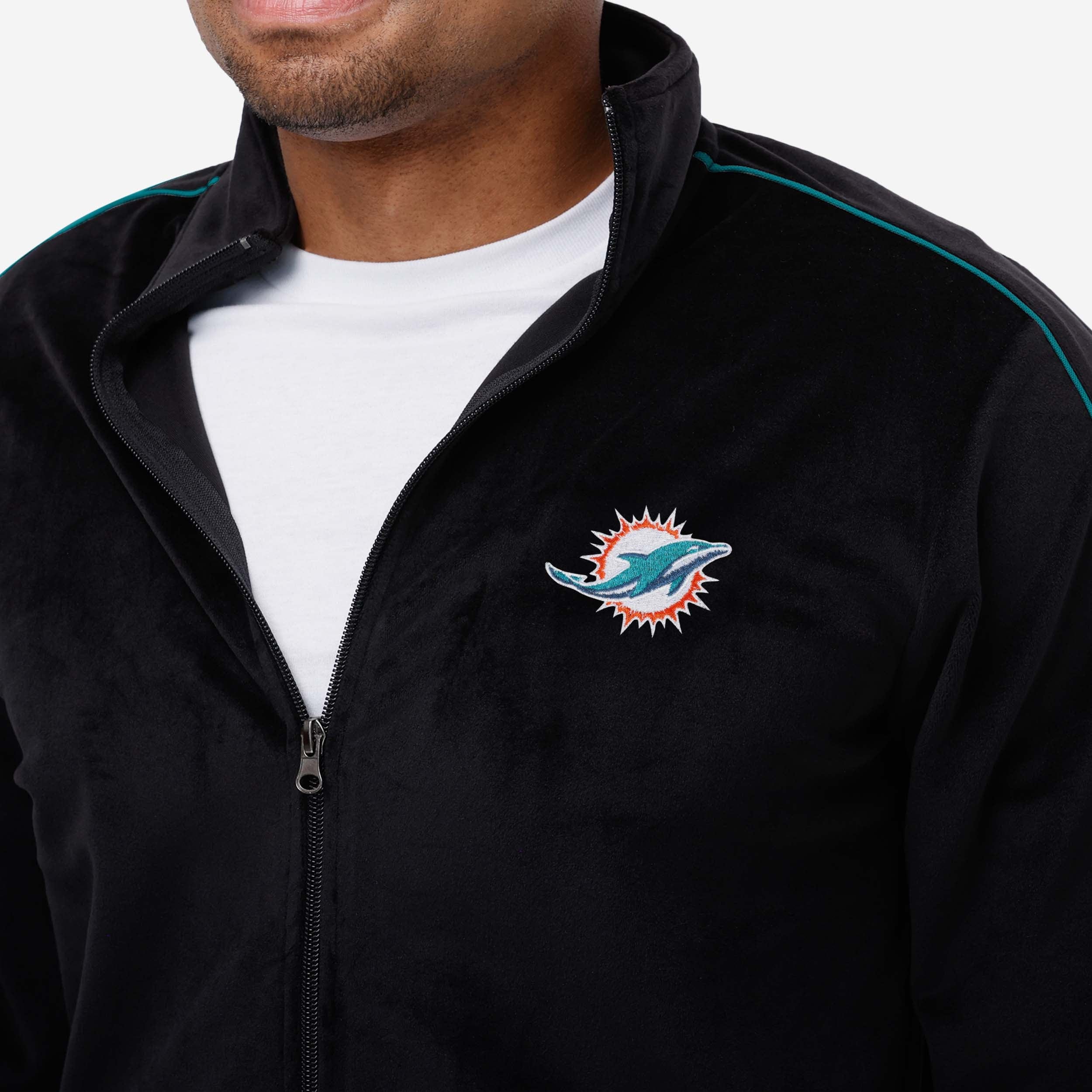 Miami Dolphins Velour Zip Up Top - Image 3