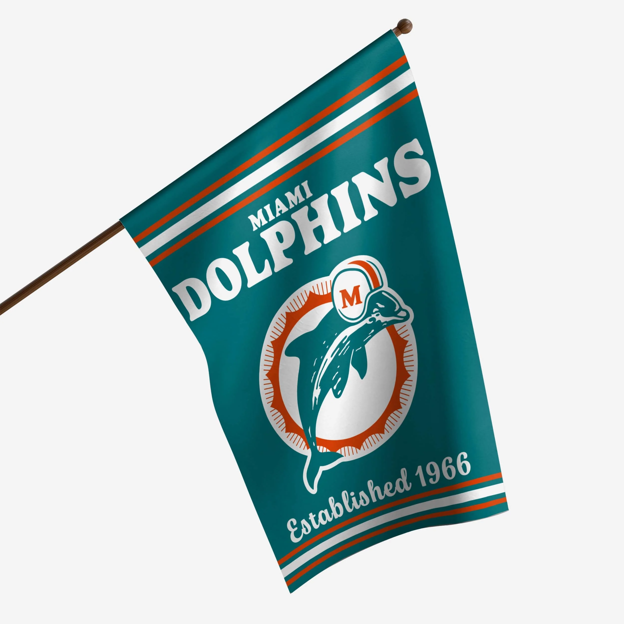 Miami Dolphins Vertical Retro Flag