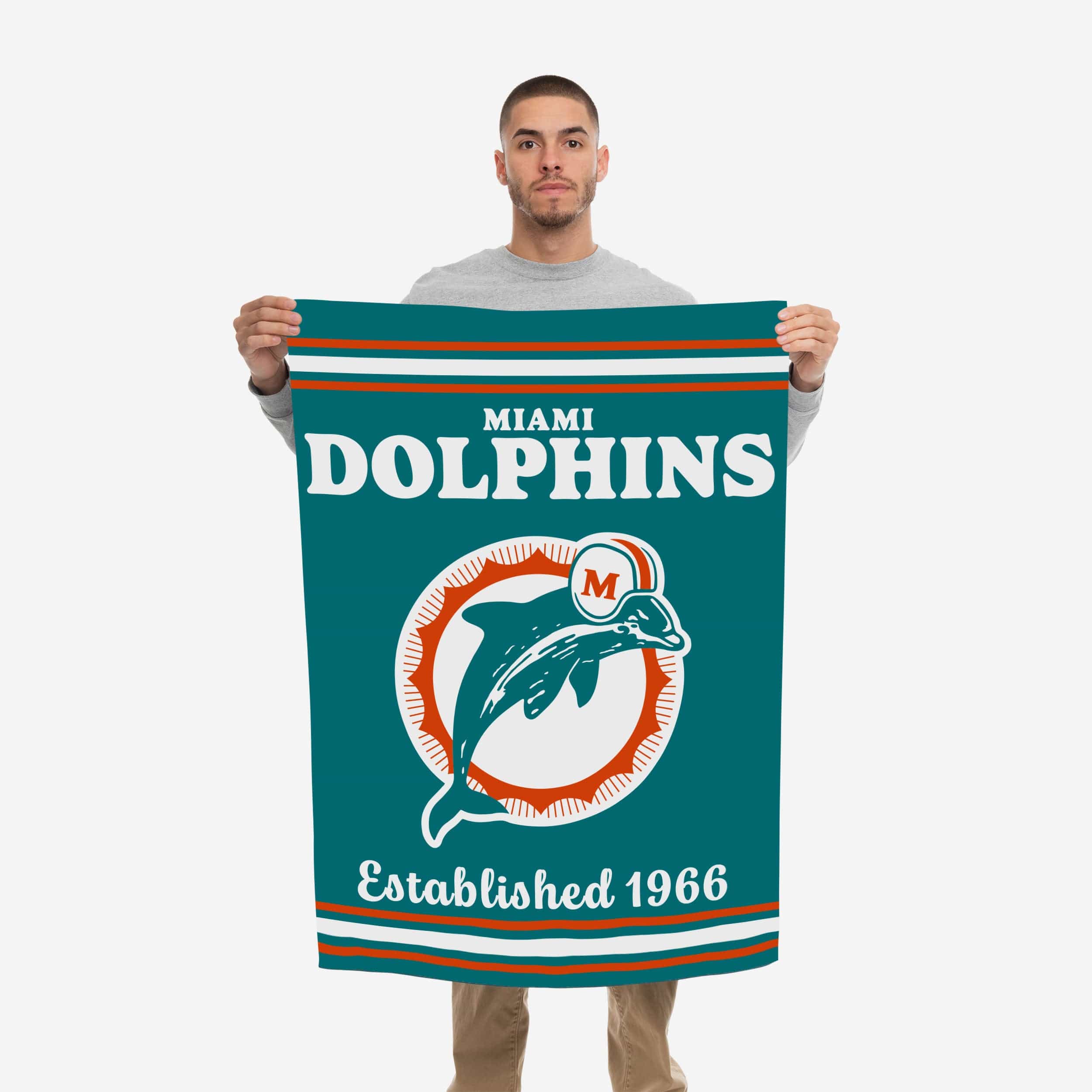 Miami Dolphins Vertical Retro Flag - Image 2