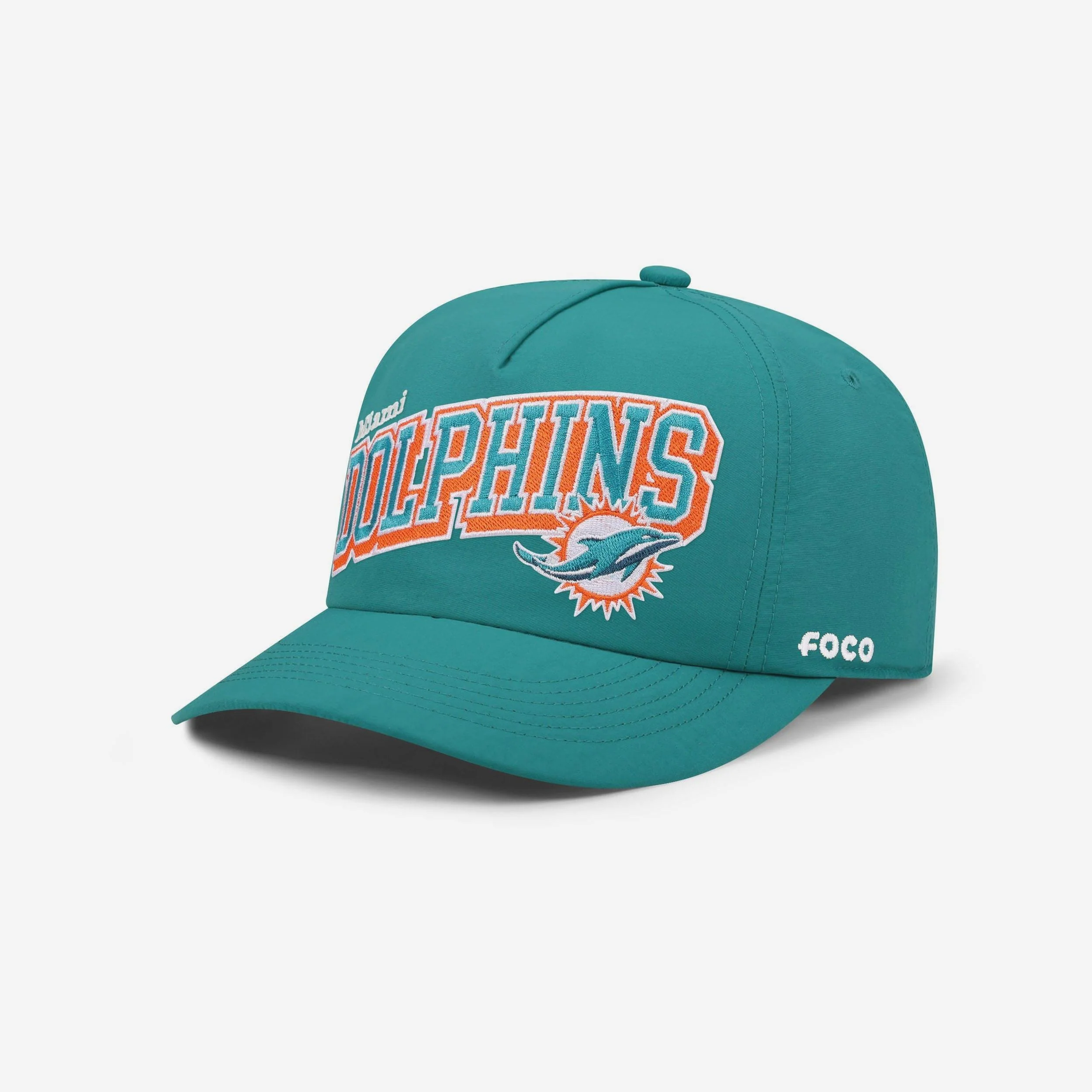 Miami Dolphins Wavy Wordmark Poly Marquee RF Cap