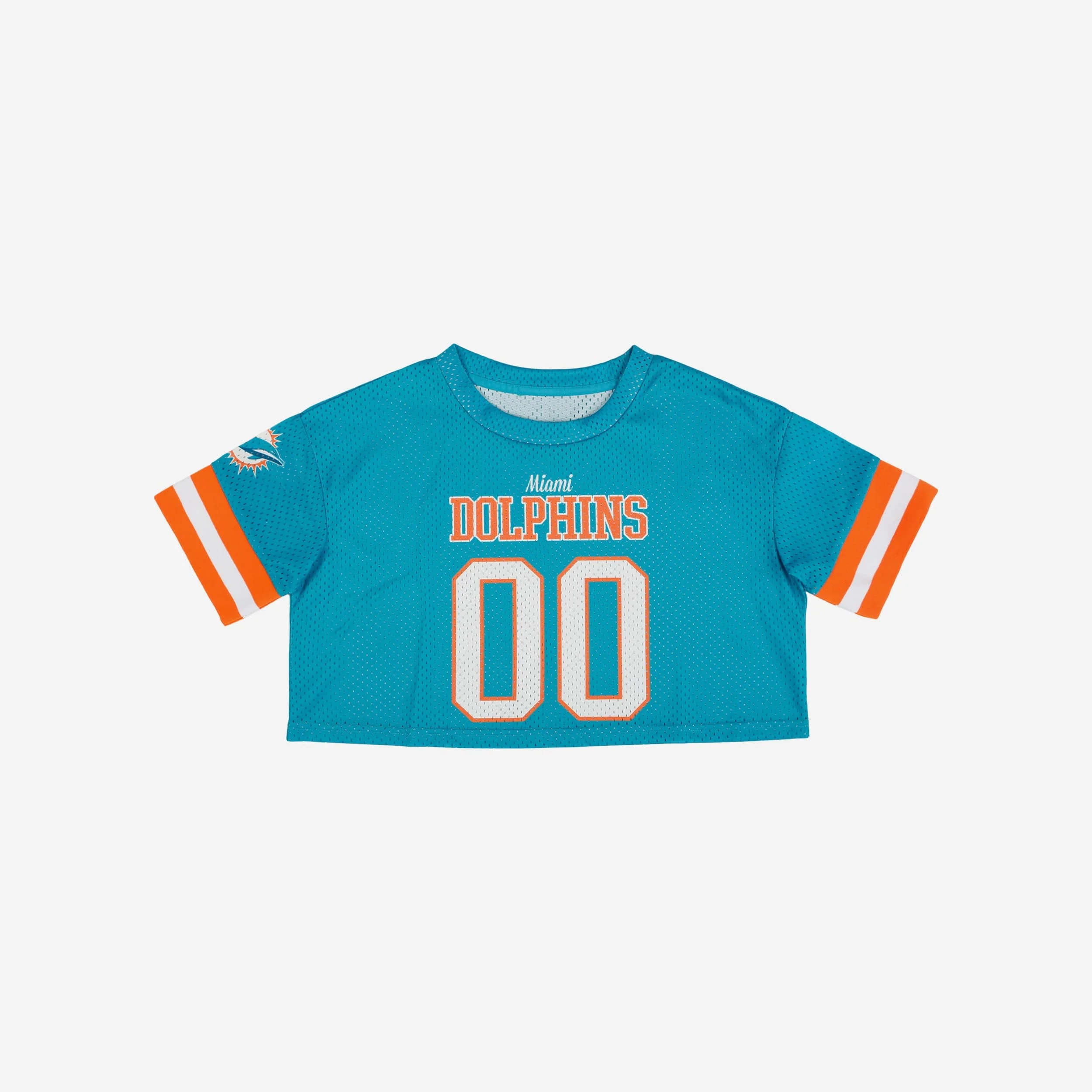 Miami Dolphins Womens Gameday Mesh Crop Top - Image 3