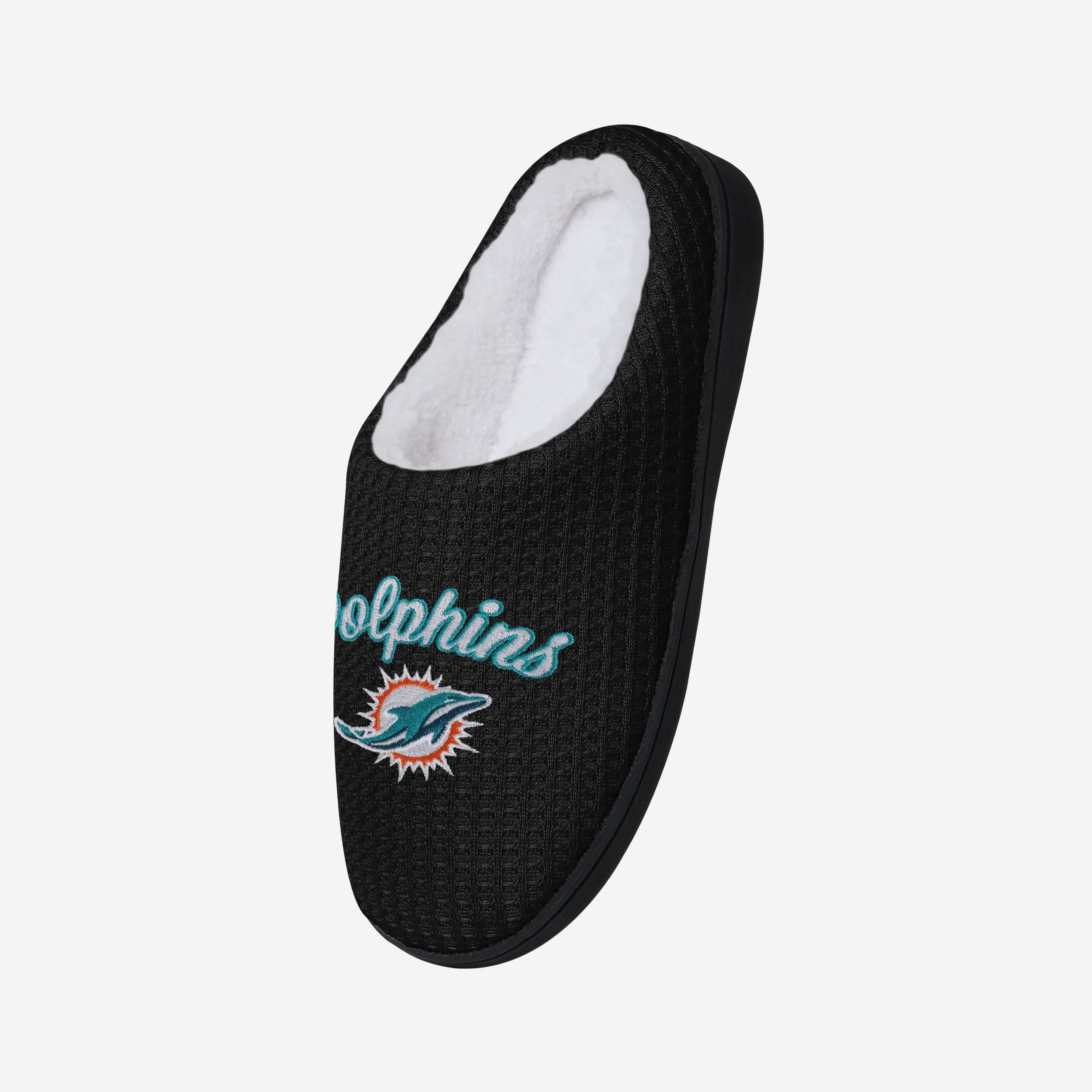 Miami Dolphins Womens Sherpa Lined Memory Foam Slipper - Image 3