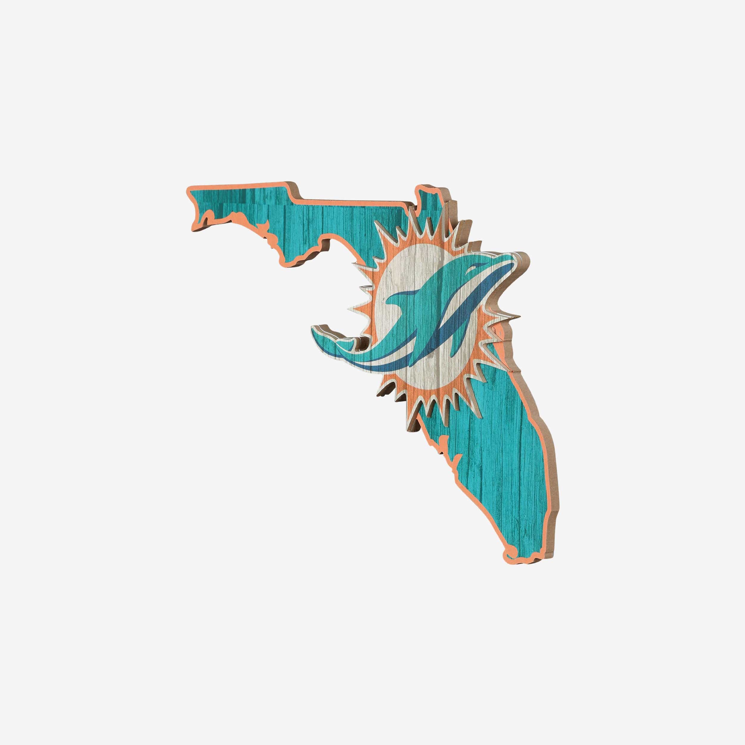 Miami Dolphins Wood State Sign - Image 2