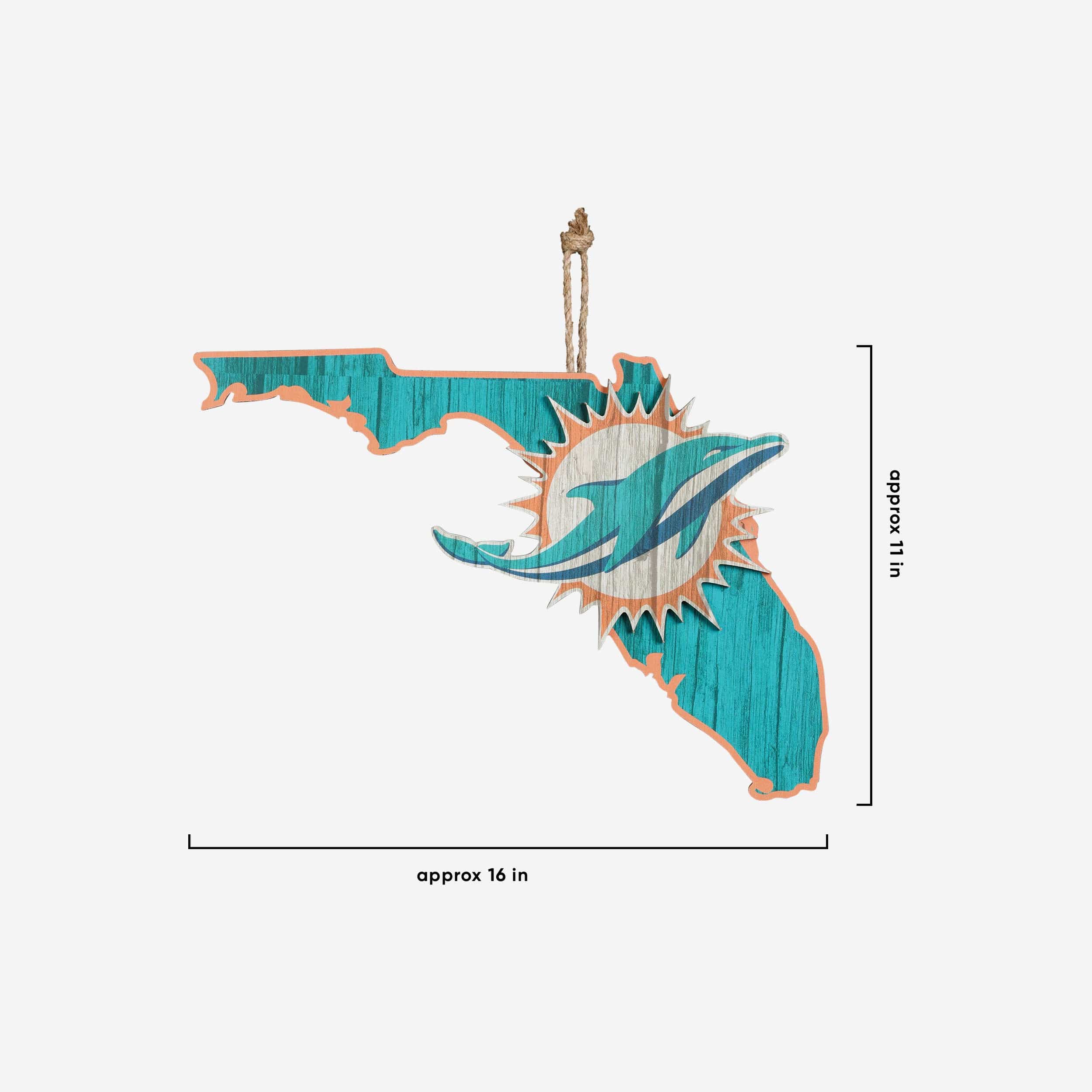 Miami Dolphins Wood State Sign - Image 5