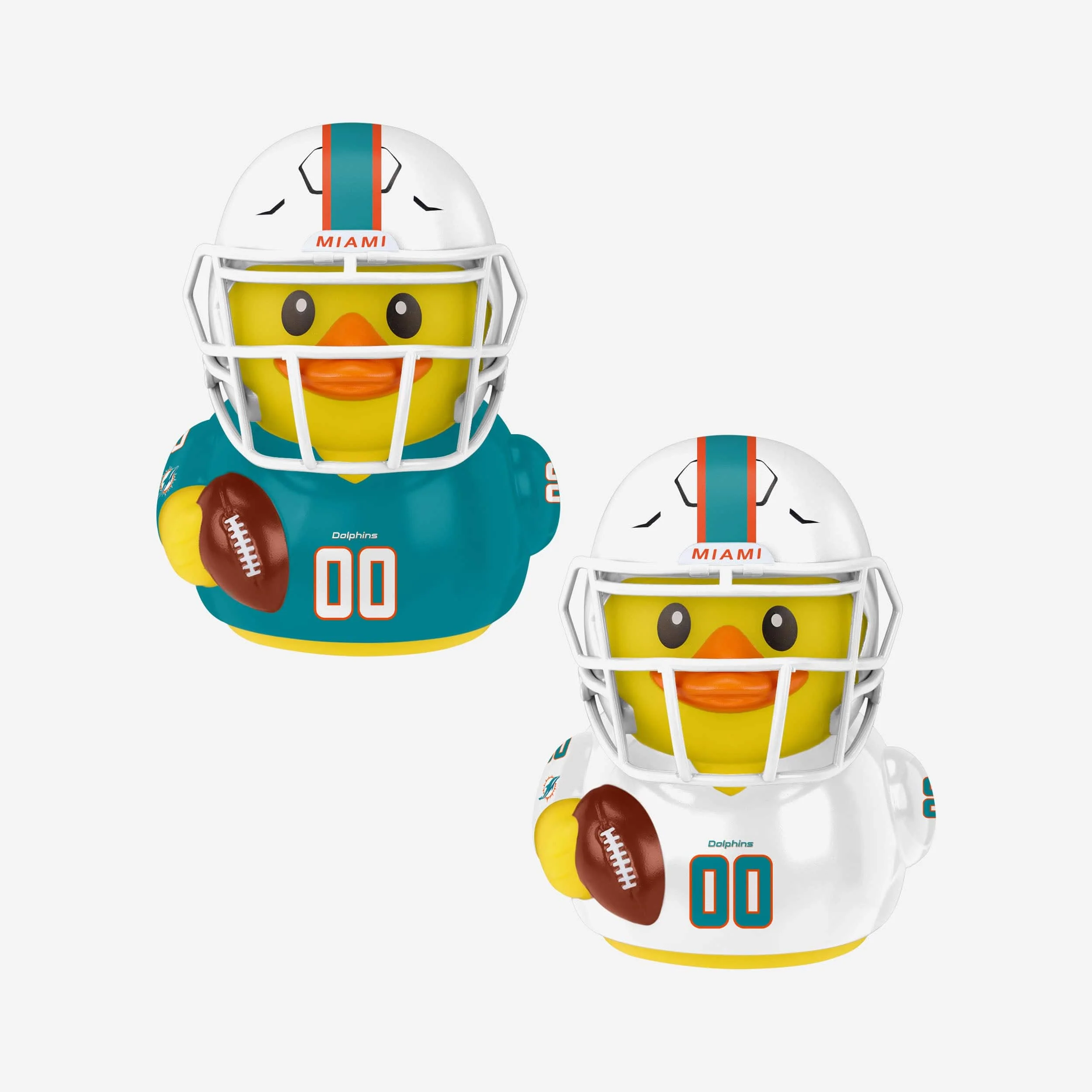 Miami Dolpins 2 Pack Vinyl Ducks