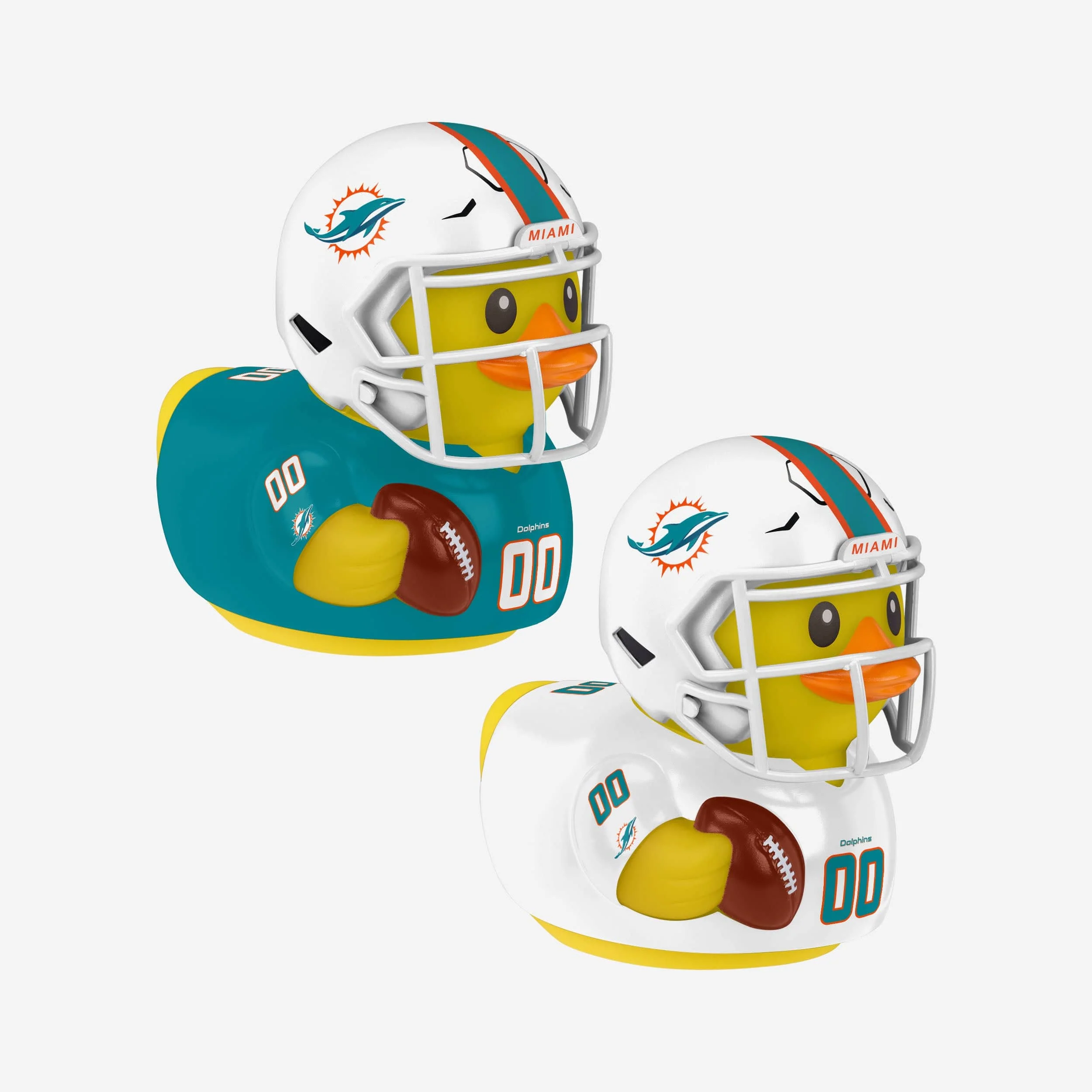 Miami Dolpins 2 Pack Vinyl Ducks - Image 2