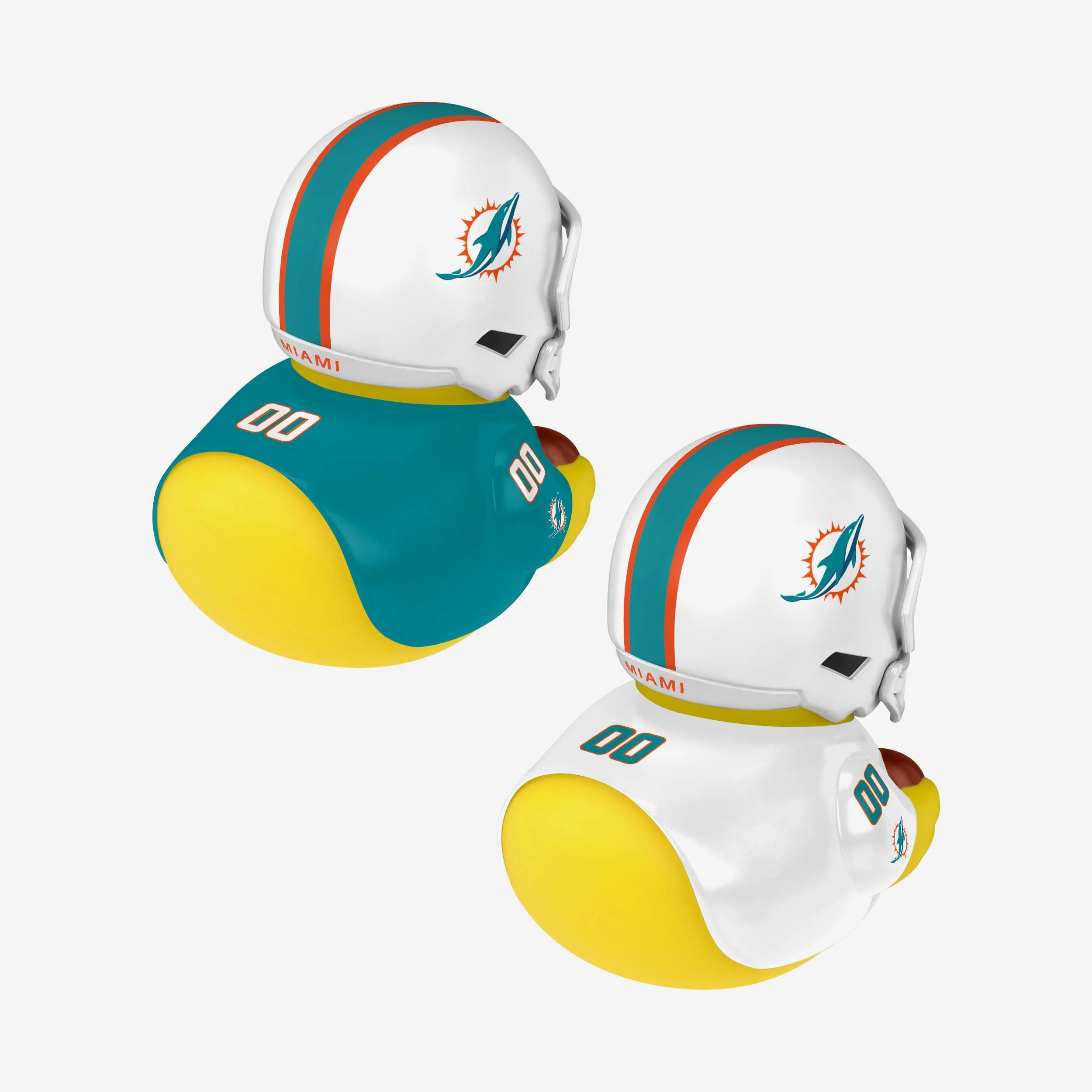 Miami Dolpins 2 Pack Vinyl Ducks - Image 3