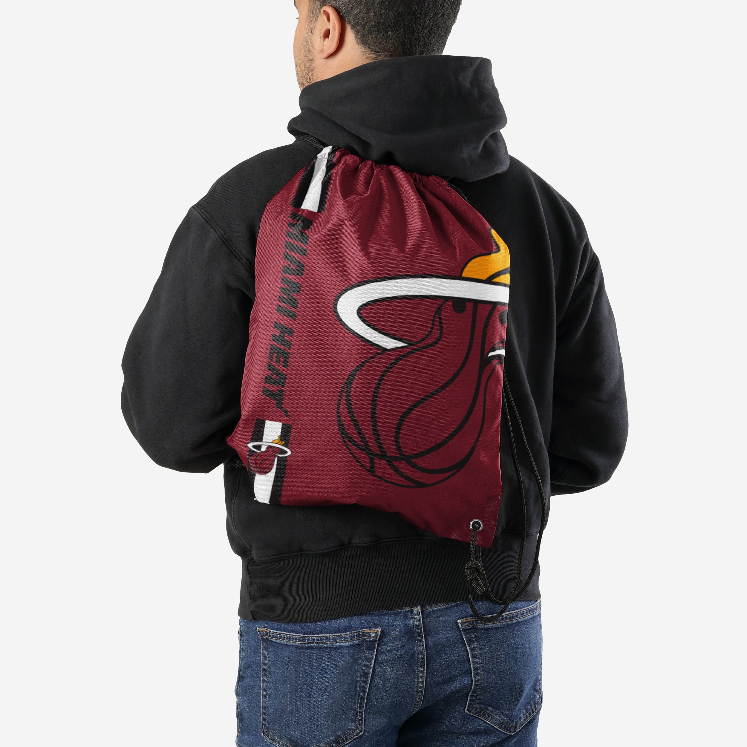 Miami Heat Big Logo Drawstring Backpack - Image 2