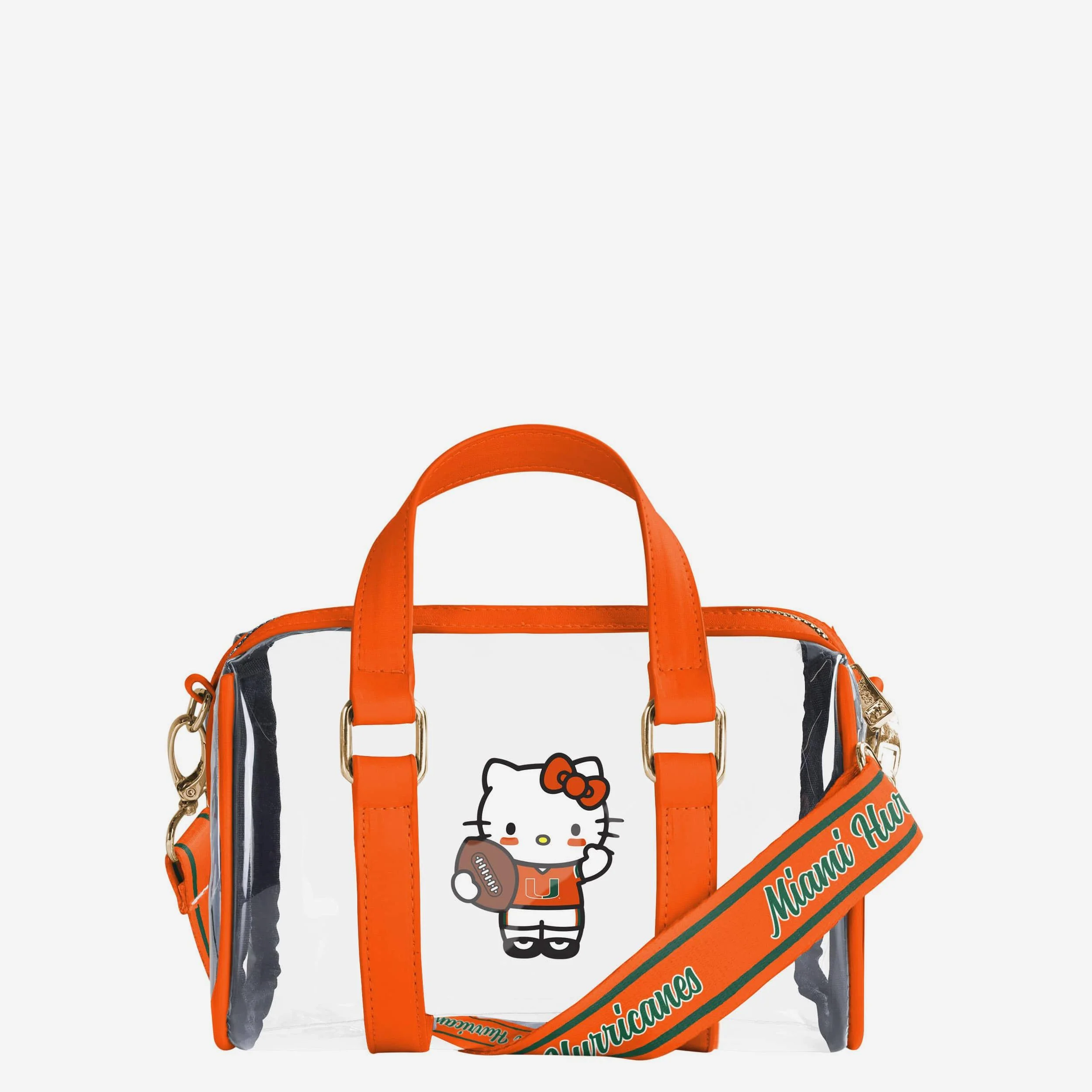 Miami Hurricanes Hello Kitty® Clear Barrel Bag