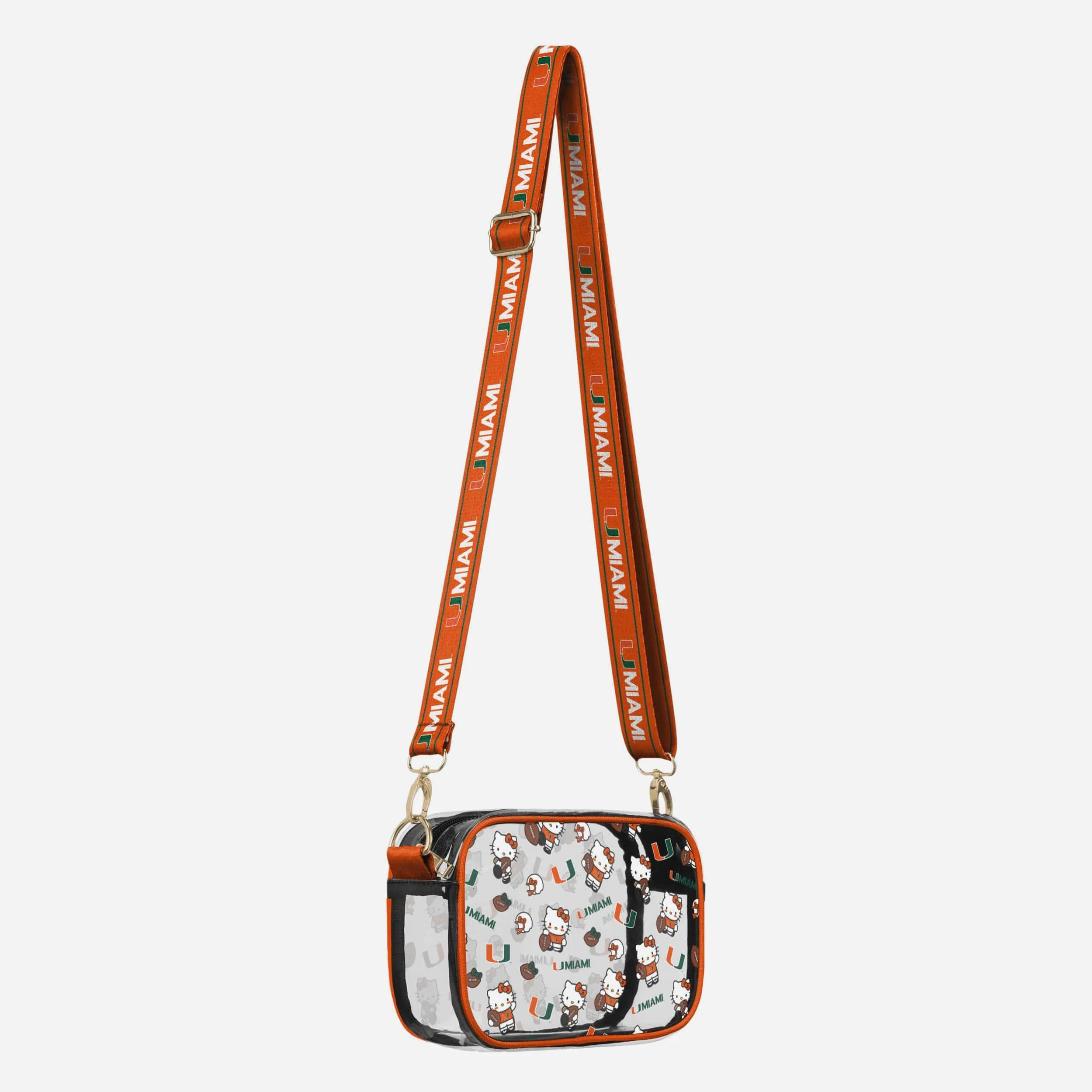 Miami Hurricanes Hello Kitty® Clear Crossbody Bag - Image 2