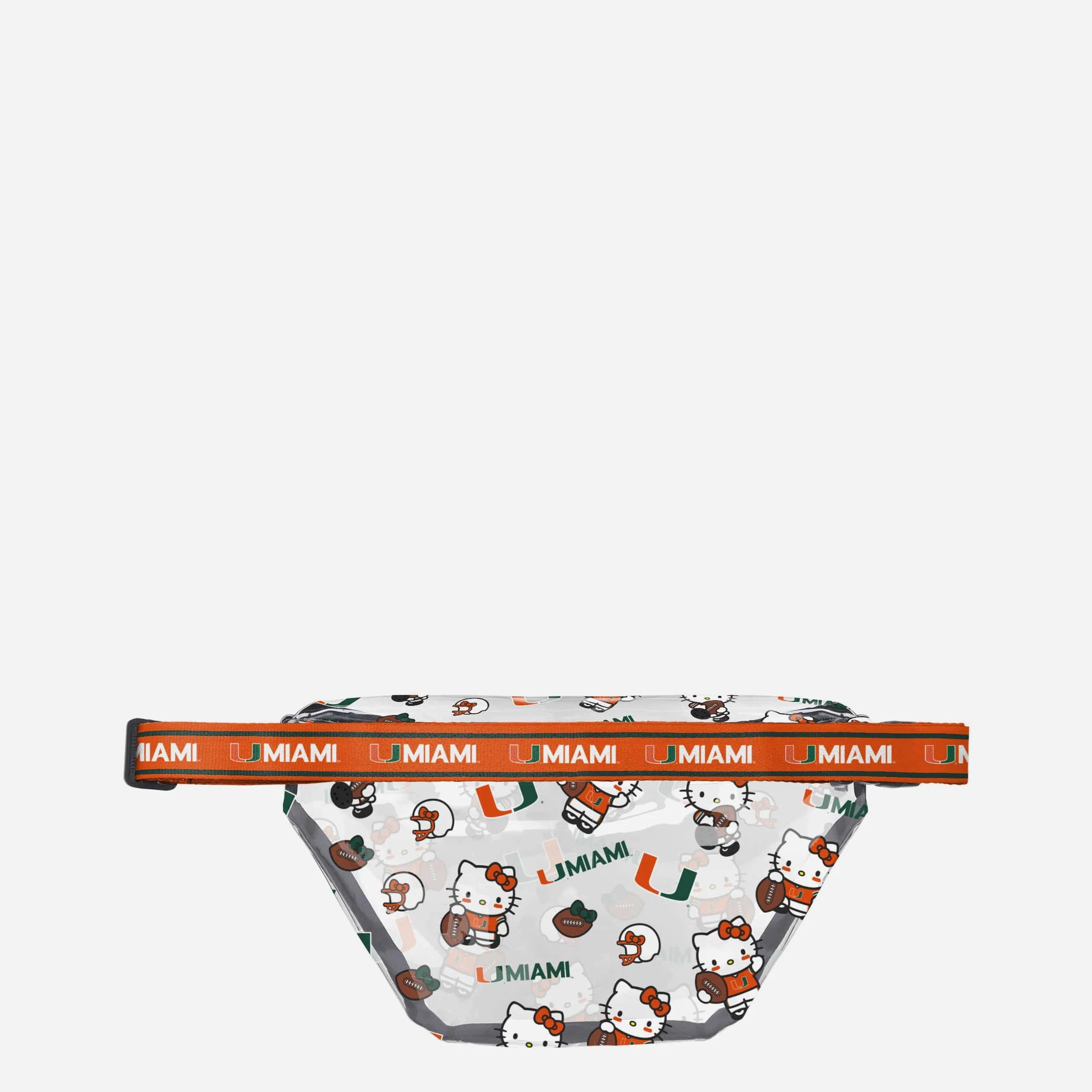Miami Hurricanes Hello Kitty® Clear Fanny Pack - Image 2