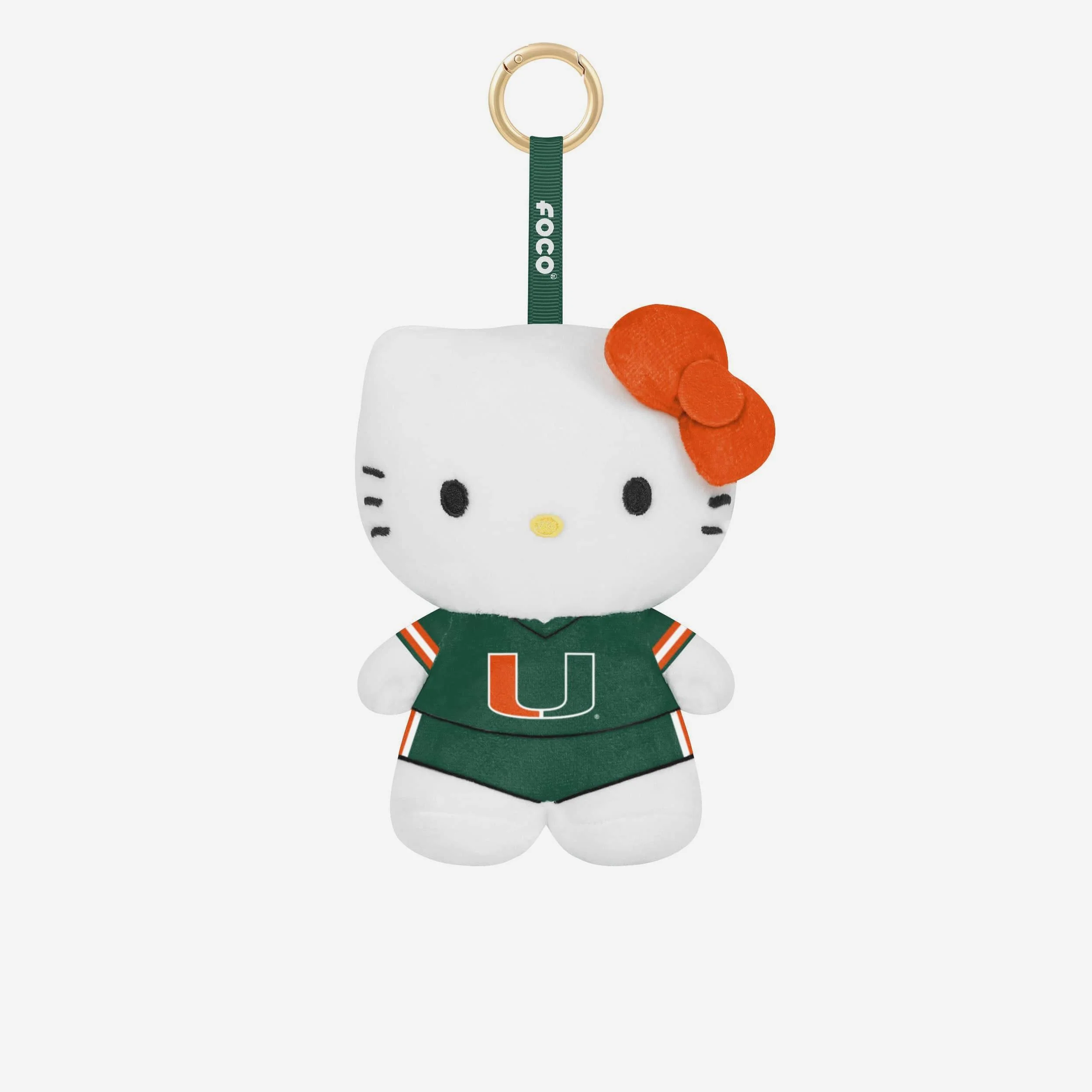 Miami Hurricanes Plush Hello Kitty® Bag Charm Keychain