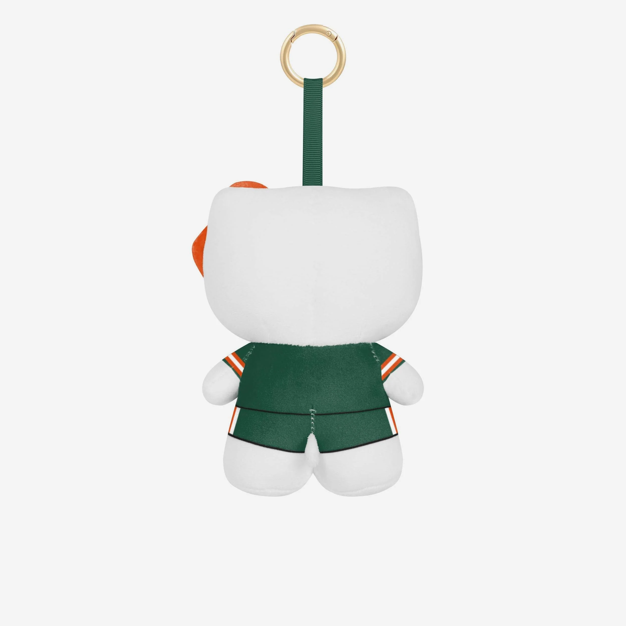 Miami Hurricanes Plush Hello Kitty® Bag Charm Keychain - Image 2