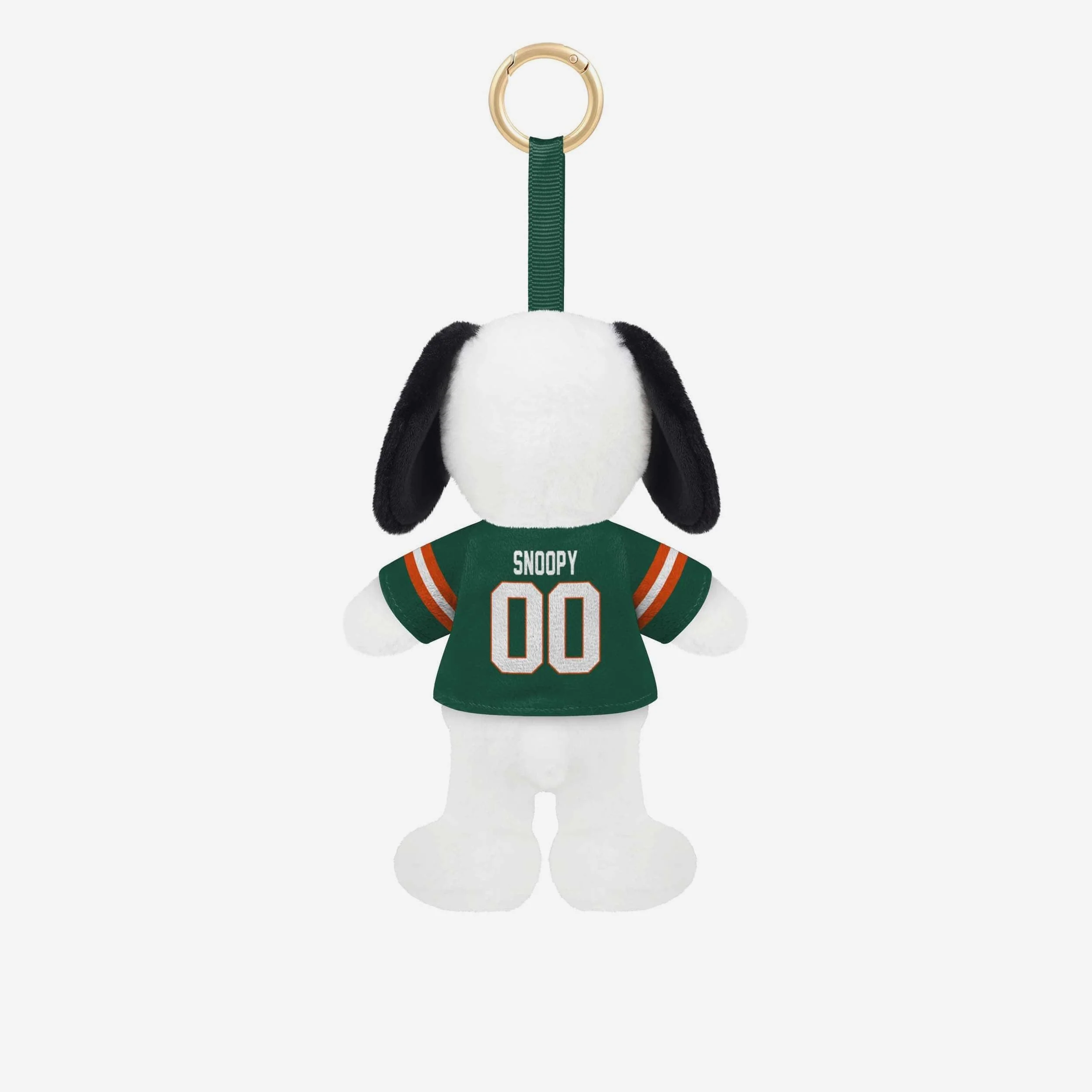 Miami Hurricanes Plush Snoopy Peanuts Bag Charm Keychain - Image 2
