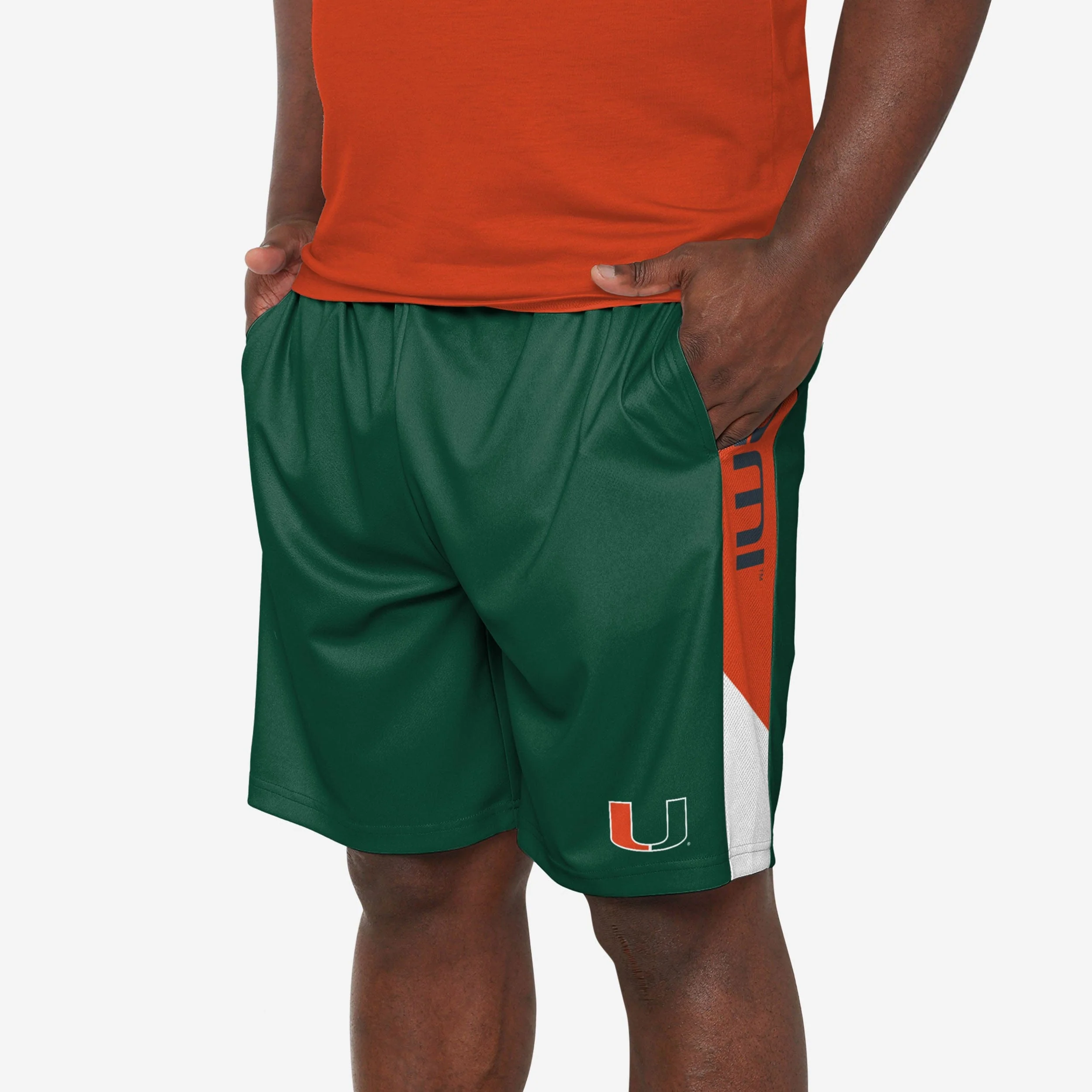 Miami Hurricanes Side Stripe Training Shorts