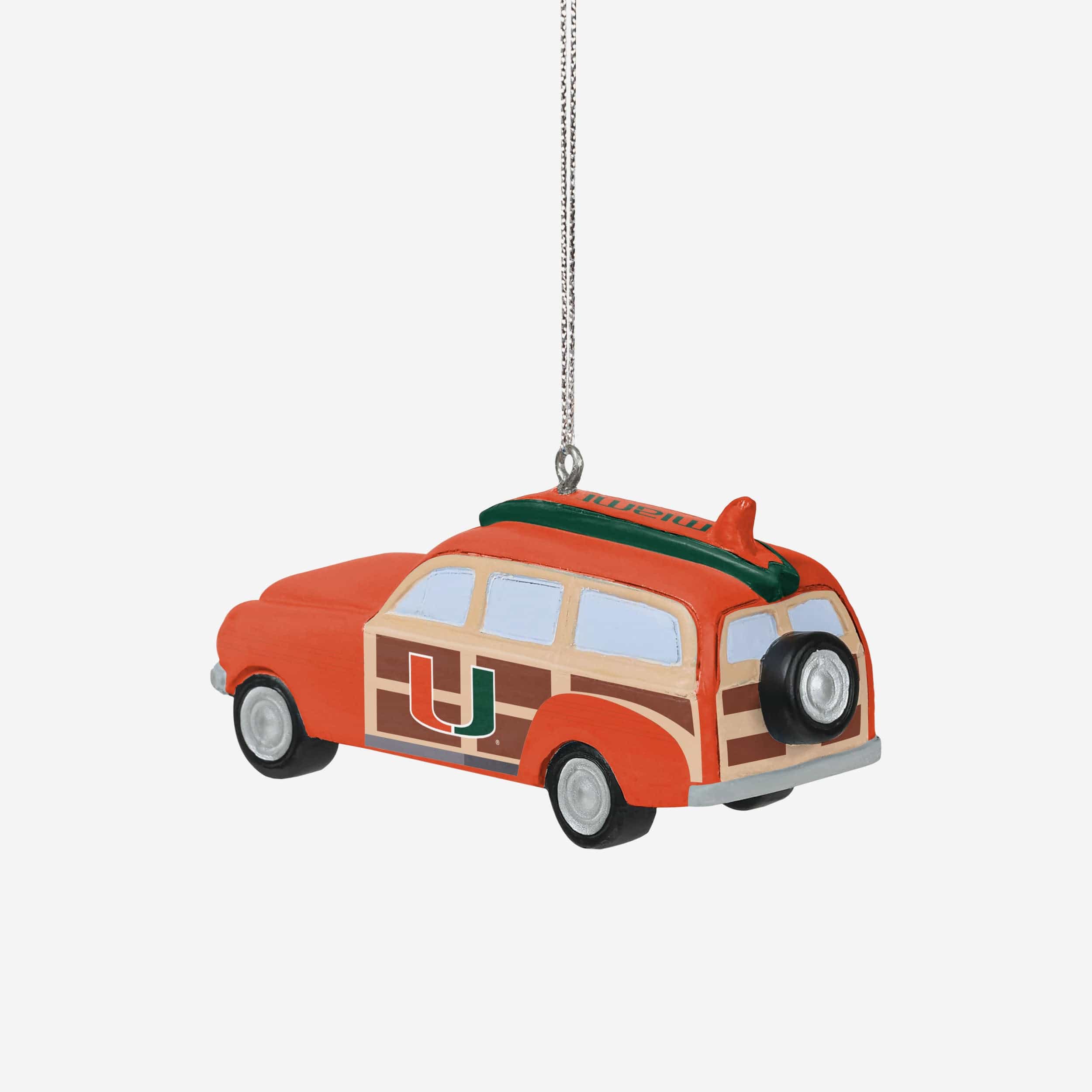 Miami Hurricanes Station Wagon Ornament - Image 3