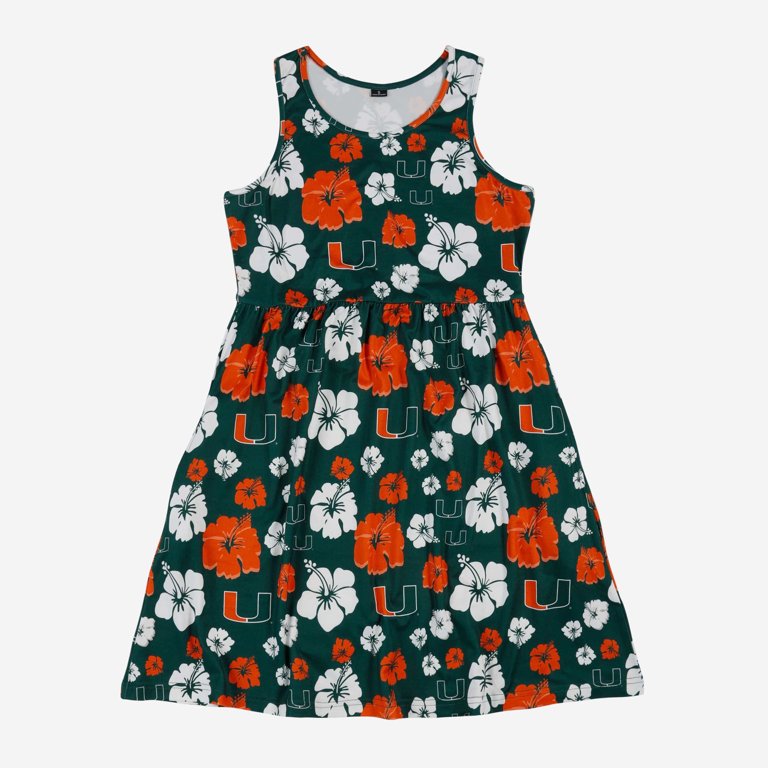Miami Hurricanes Womens Fan Favorite Floral Sundress - Image 4