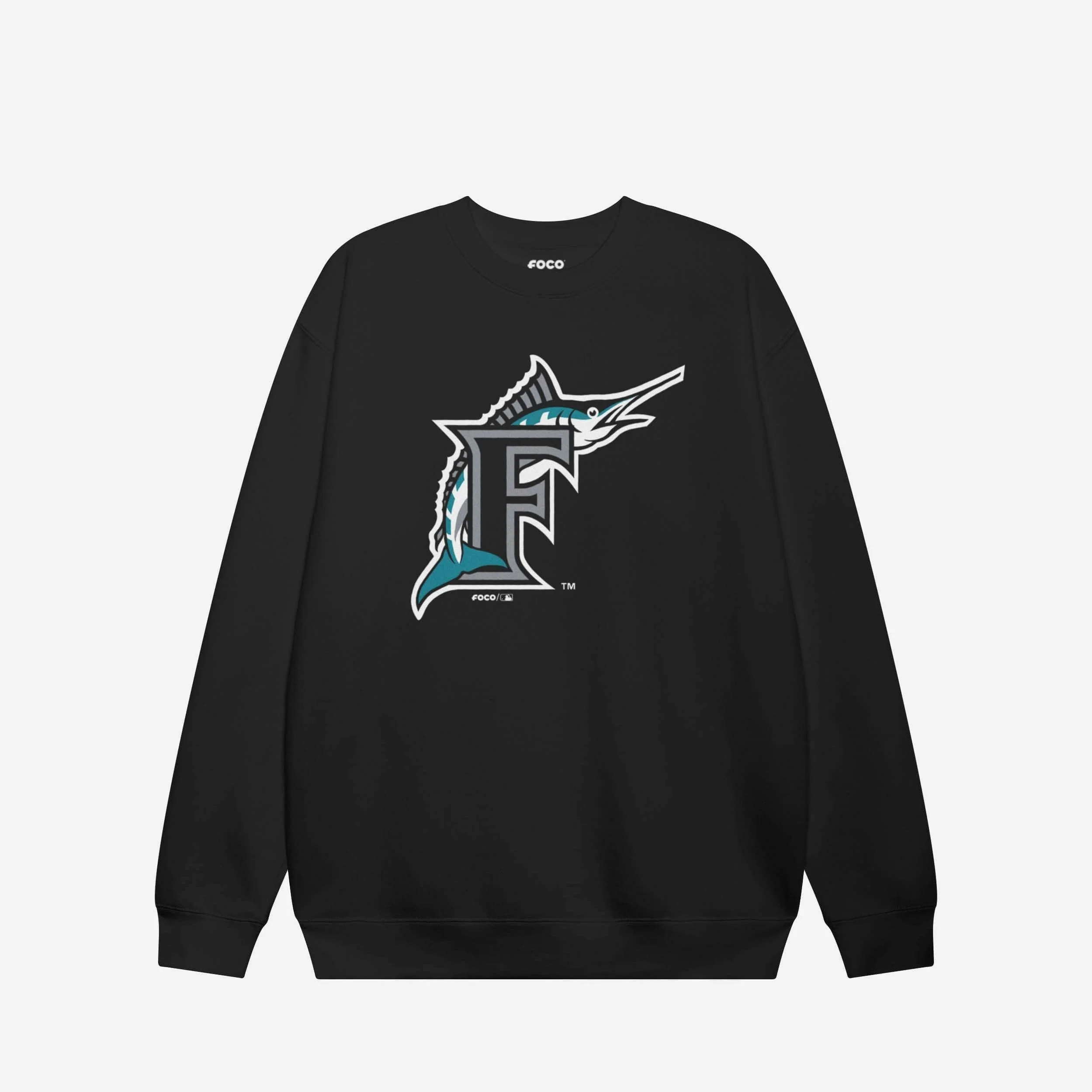 Miami Marlins 1993 Alternate Logo Crew Neck Sweatshirt