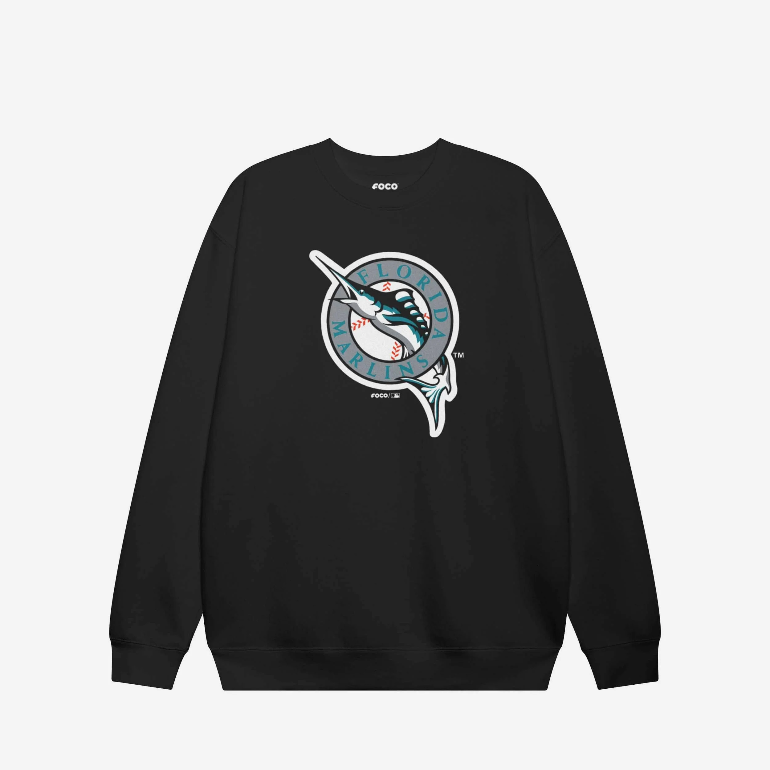 Miami Marlins 1993 Home Alternate Logo Crew Neck Sweatshirt