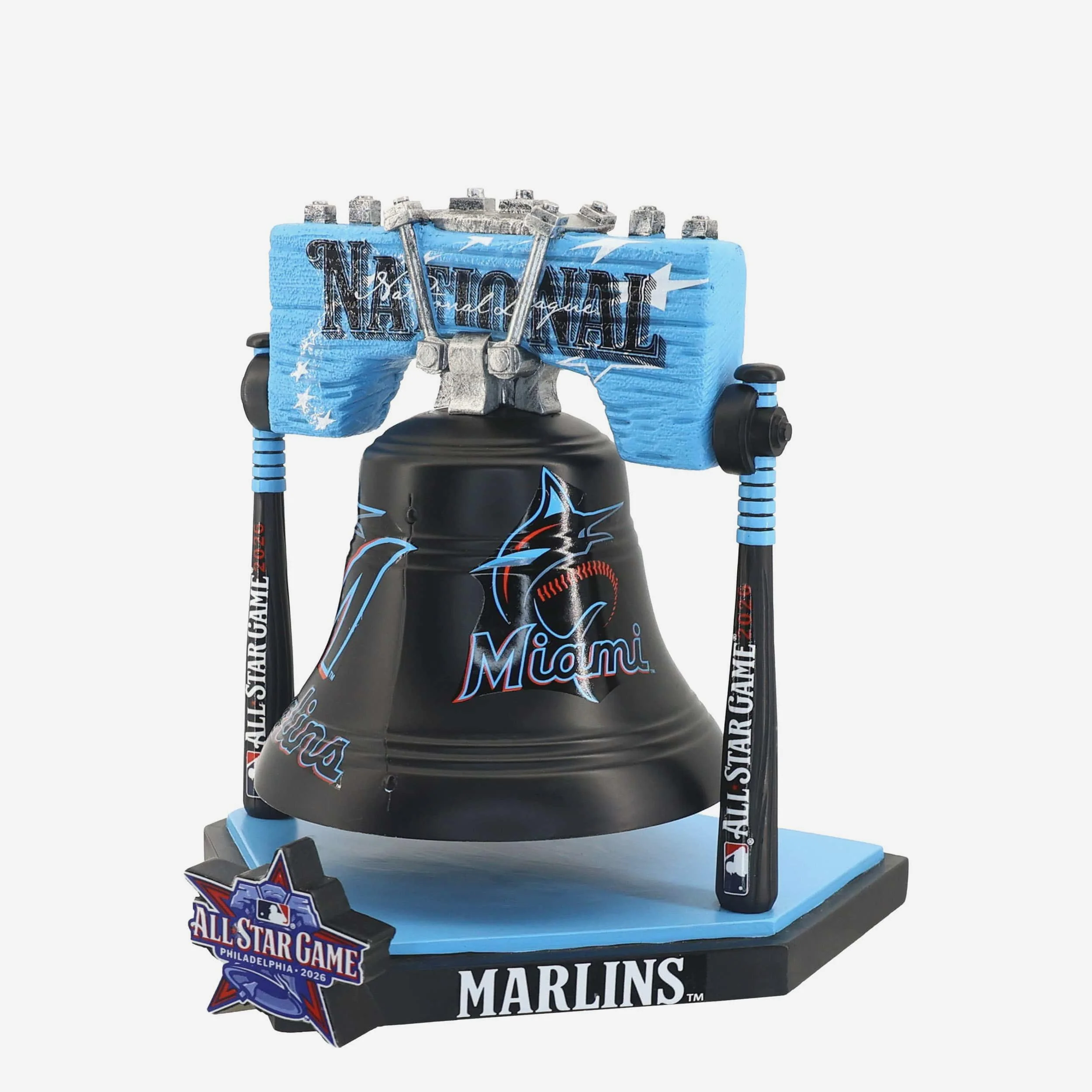 Miami Marlins 2026 MLB All Star Liberty Bell Figurine - Image 3