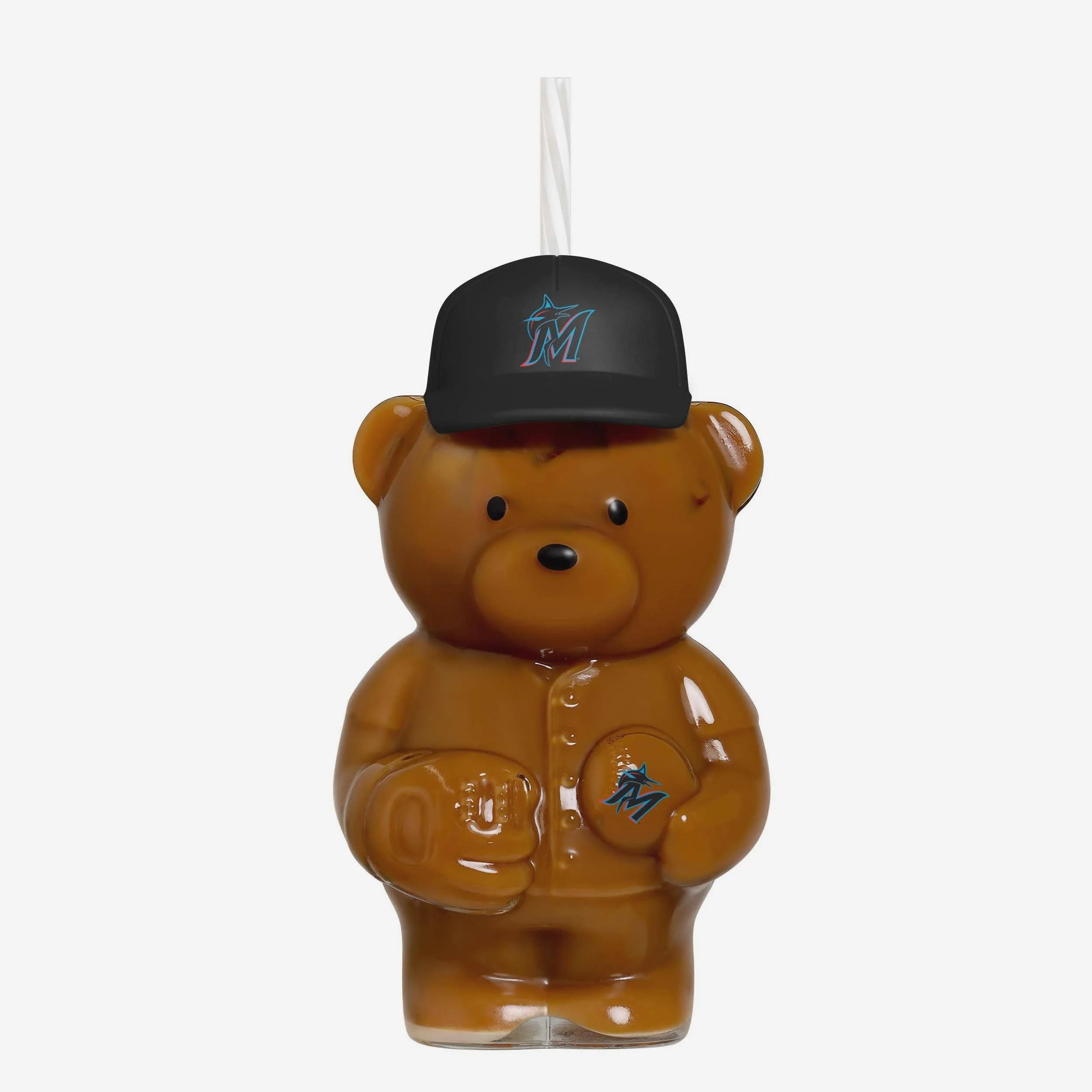 Miami Marlins Glass Bear Tumbler - Image 2