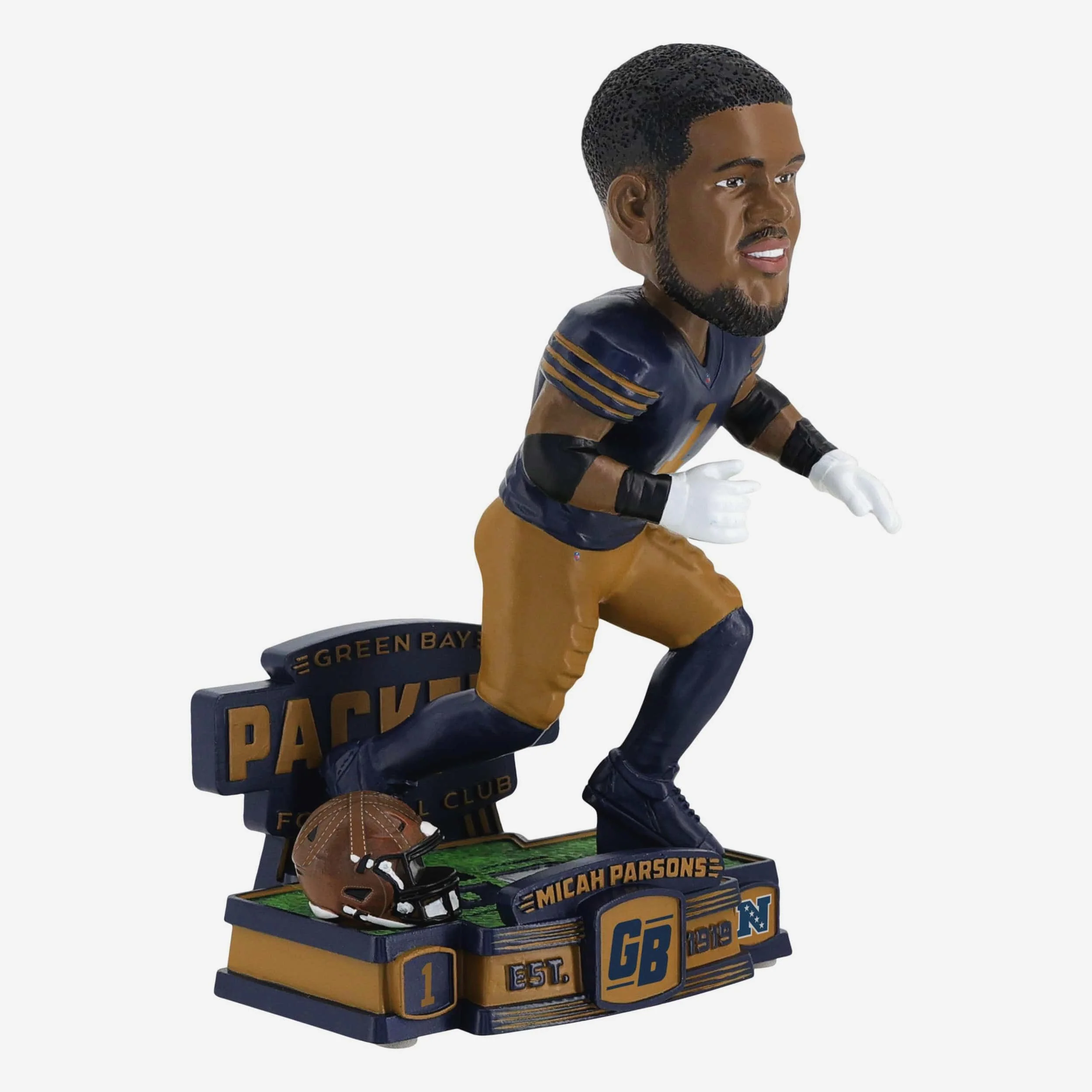 Micah Parsons Green Bay Packers Alternate Uniform Bobblehead - Image 4