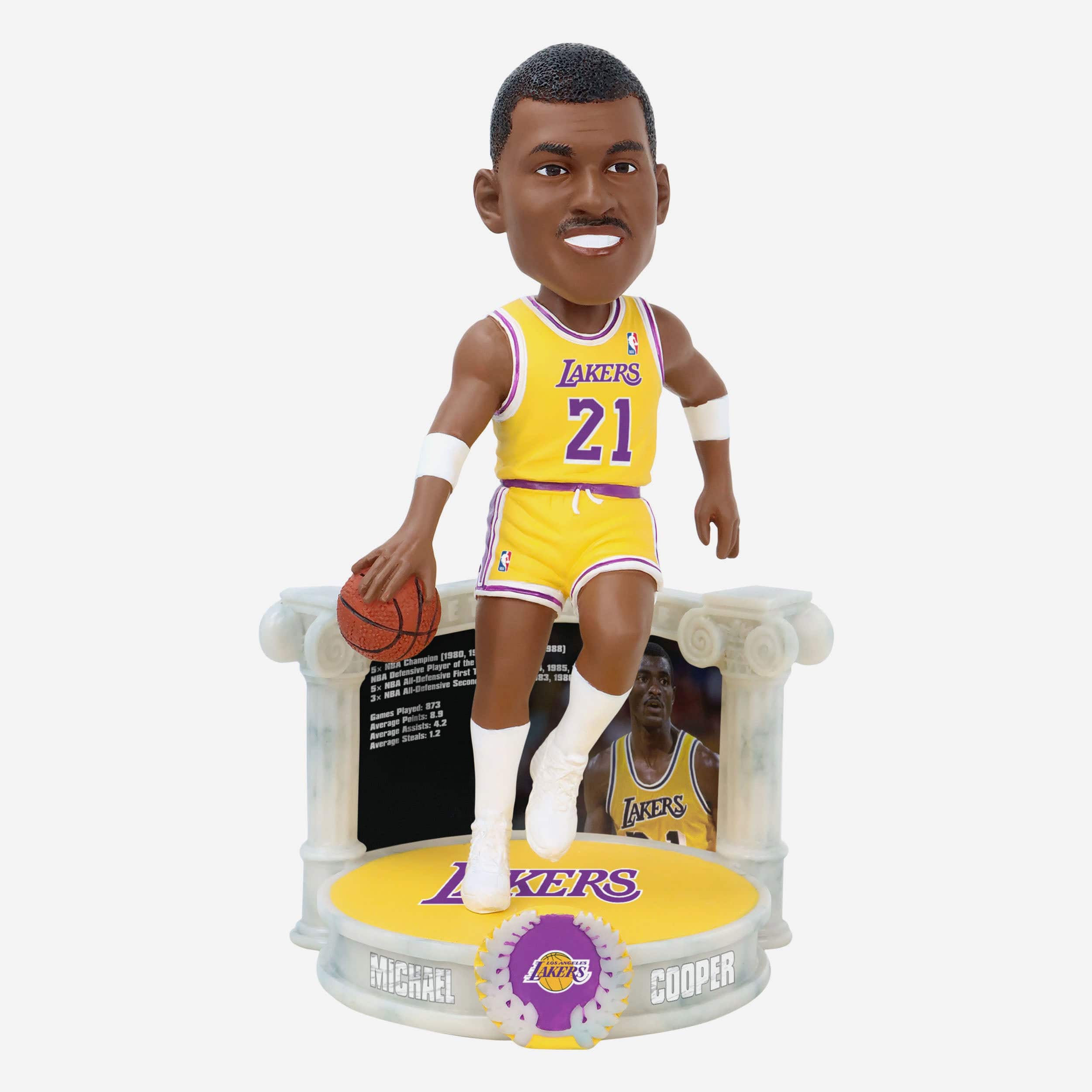 Michael Cooper Los Angeles Lakers Career Retrospective Bobblehead