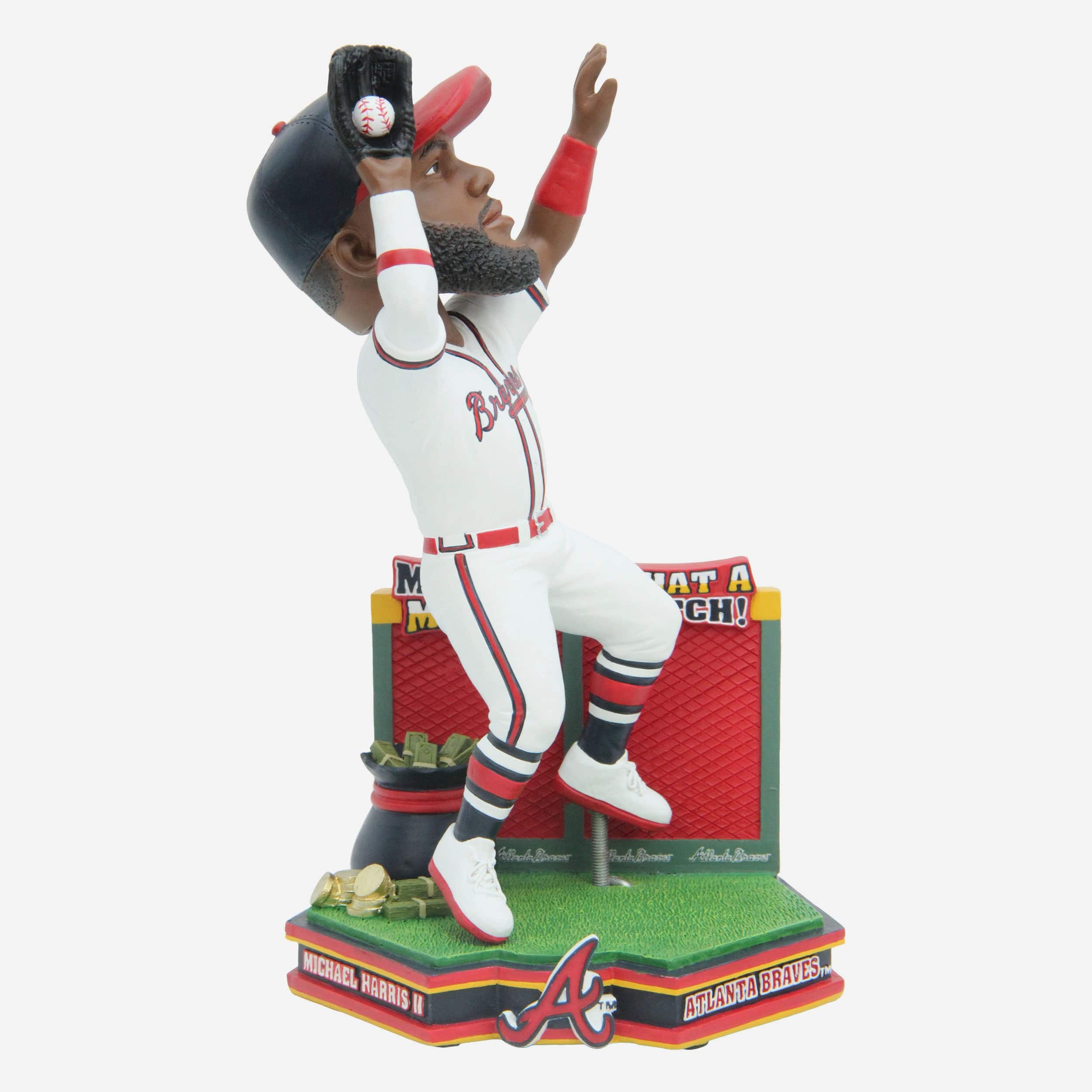 Michael Harris II Atlanta Braves 2023 NLDS Game-Ending Catch Bobblehead