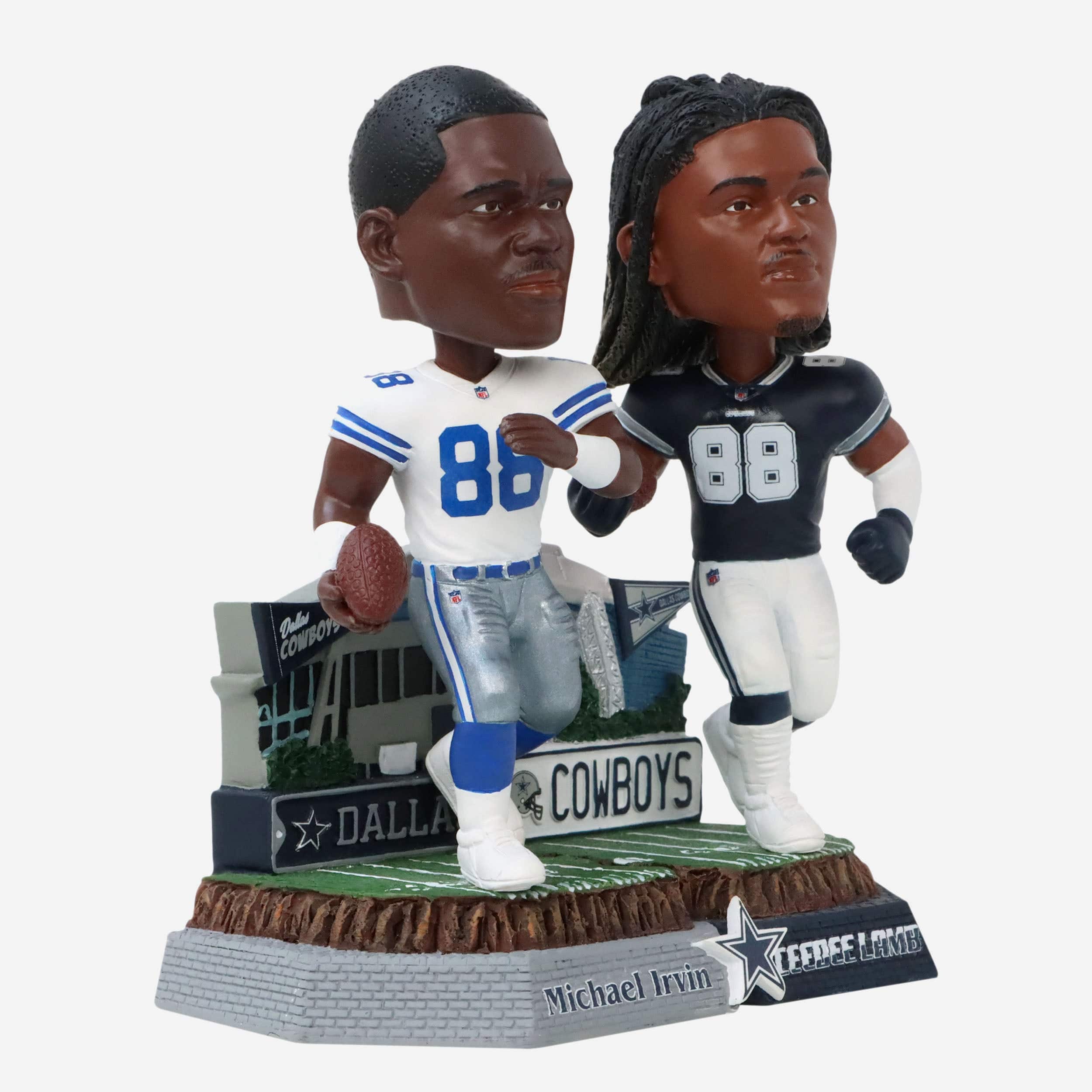 Michael Irvin & CeeDee Lamb Dallas Cowboys Then And Now Bobblehead - Image 5