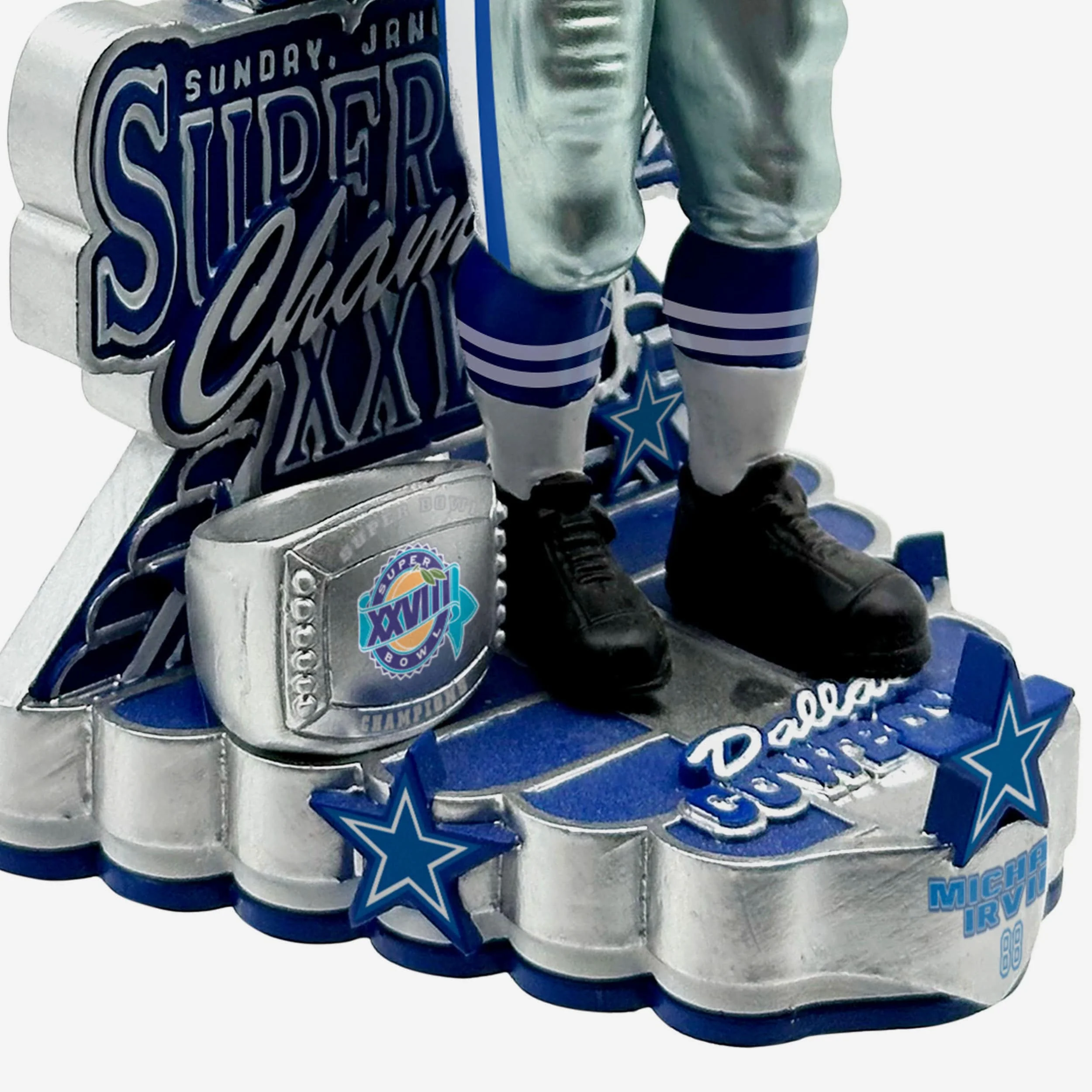 Michael Irvin Dallas Cowboys Super Bowl XXVIII Champions 30th Anniversary Bobblehead - Image 3